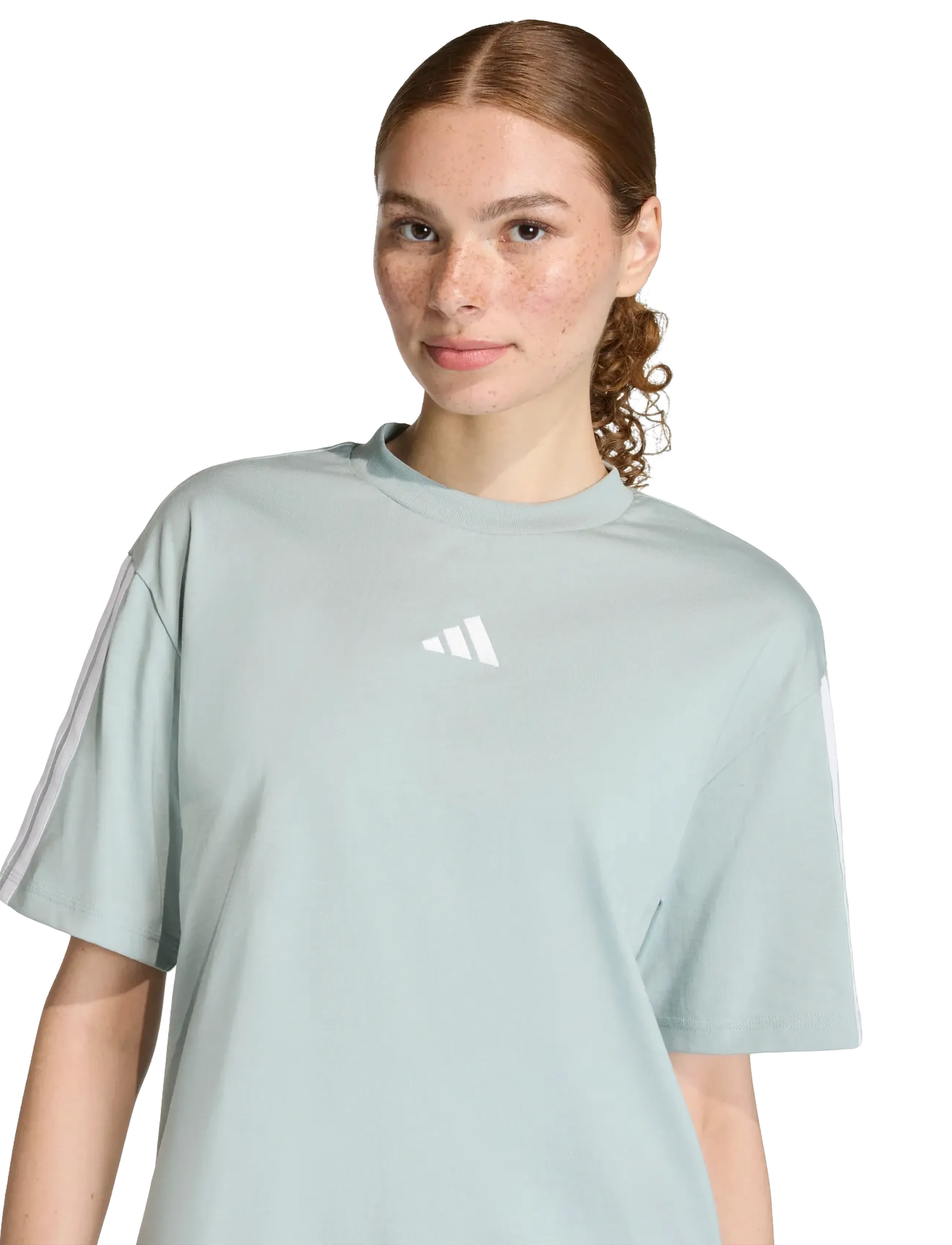 adidas Sportswear - W 3S SJ BF T - t-shirts - wosa/white - 4