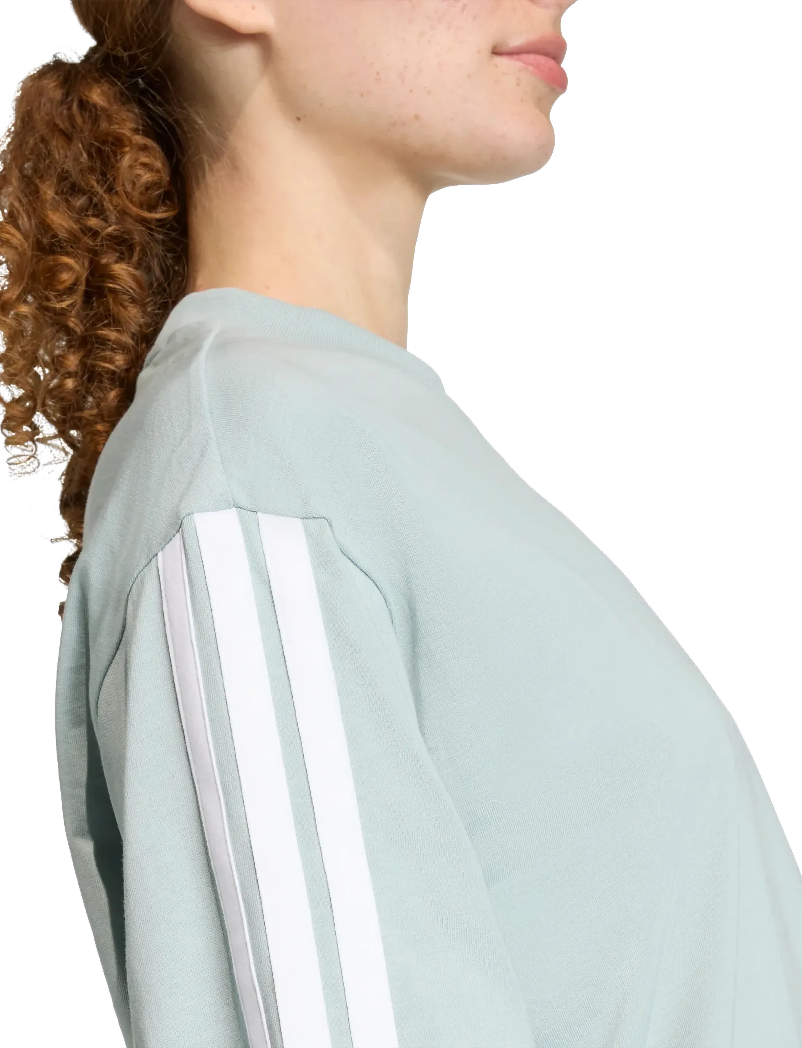 adidas Sportswear - W 3S SJ BF T - t-shirts - wosa/white - 5