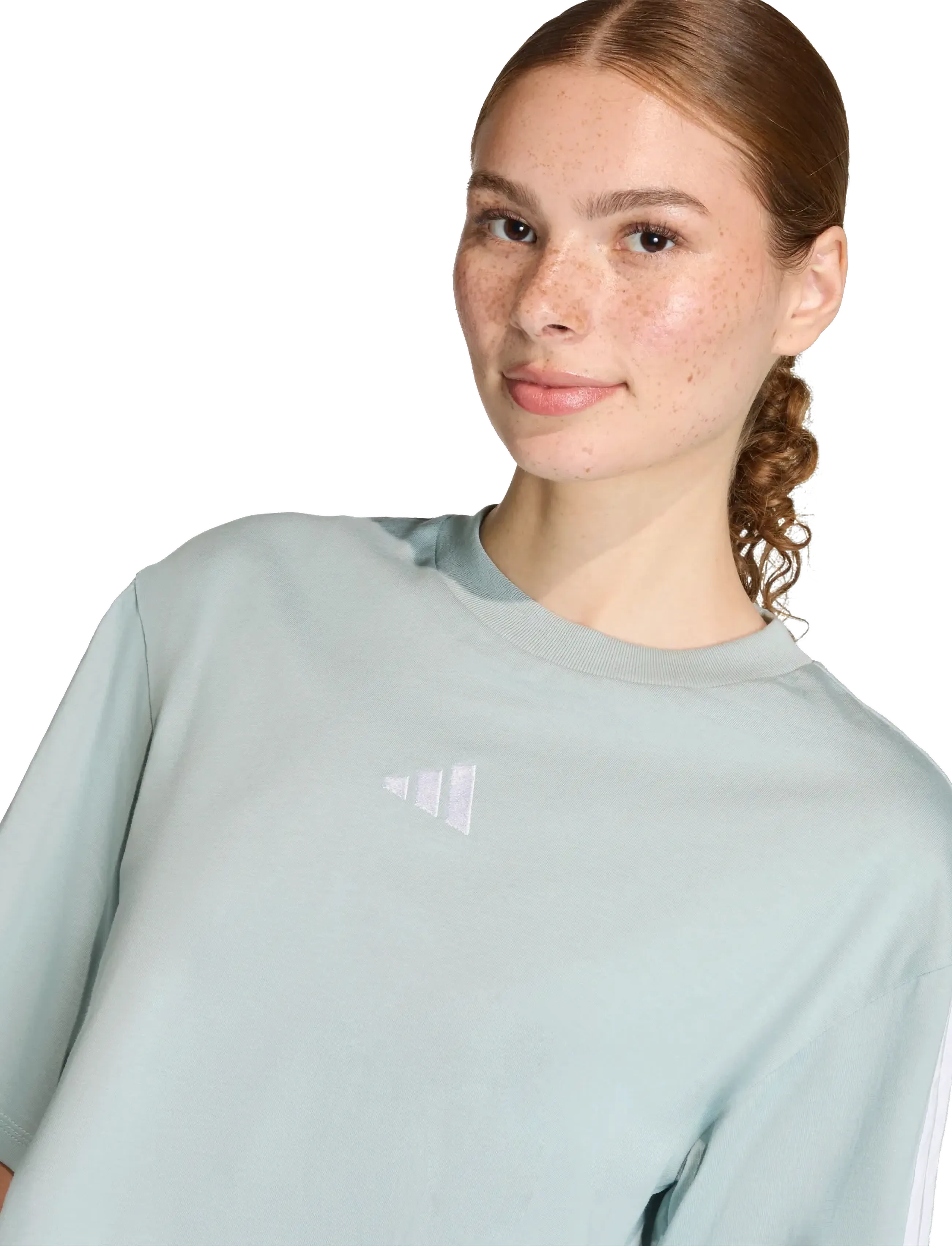 adidas Sportswear - W 3S SJ TLR T - t-shirts - wosa/white - 4