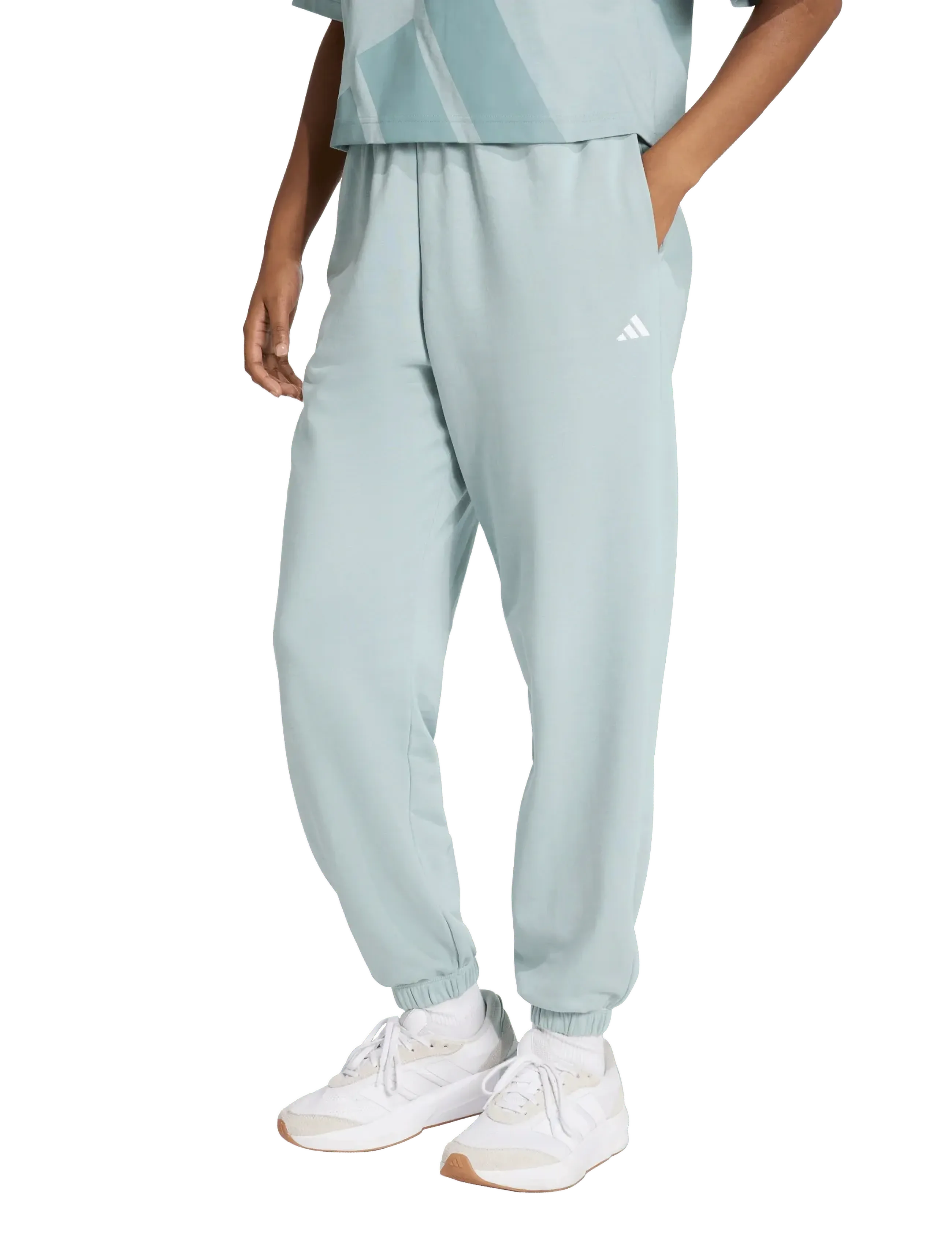 adidas Sportswear - W SL FT CF PT - training pants - wosa/white - 3