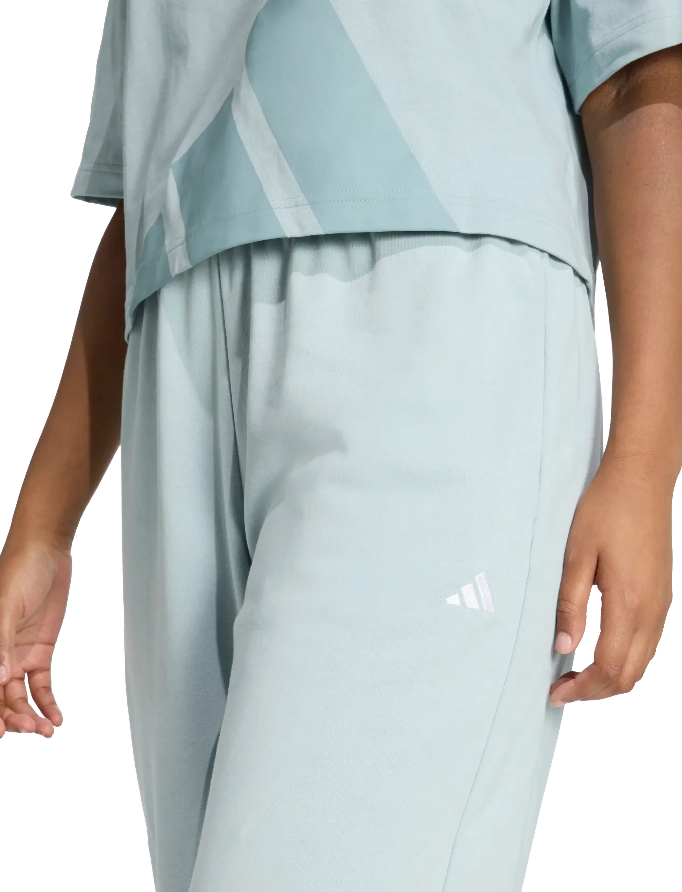 adidas Sportswear - W SL FT CF PT - training pants - wosa/white - 5