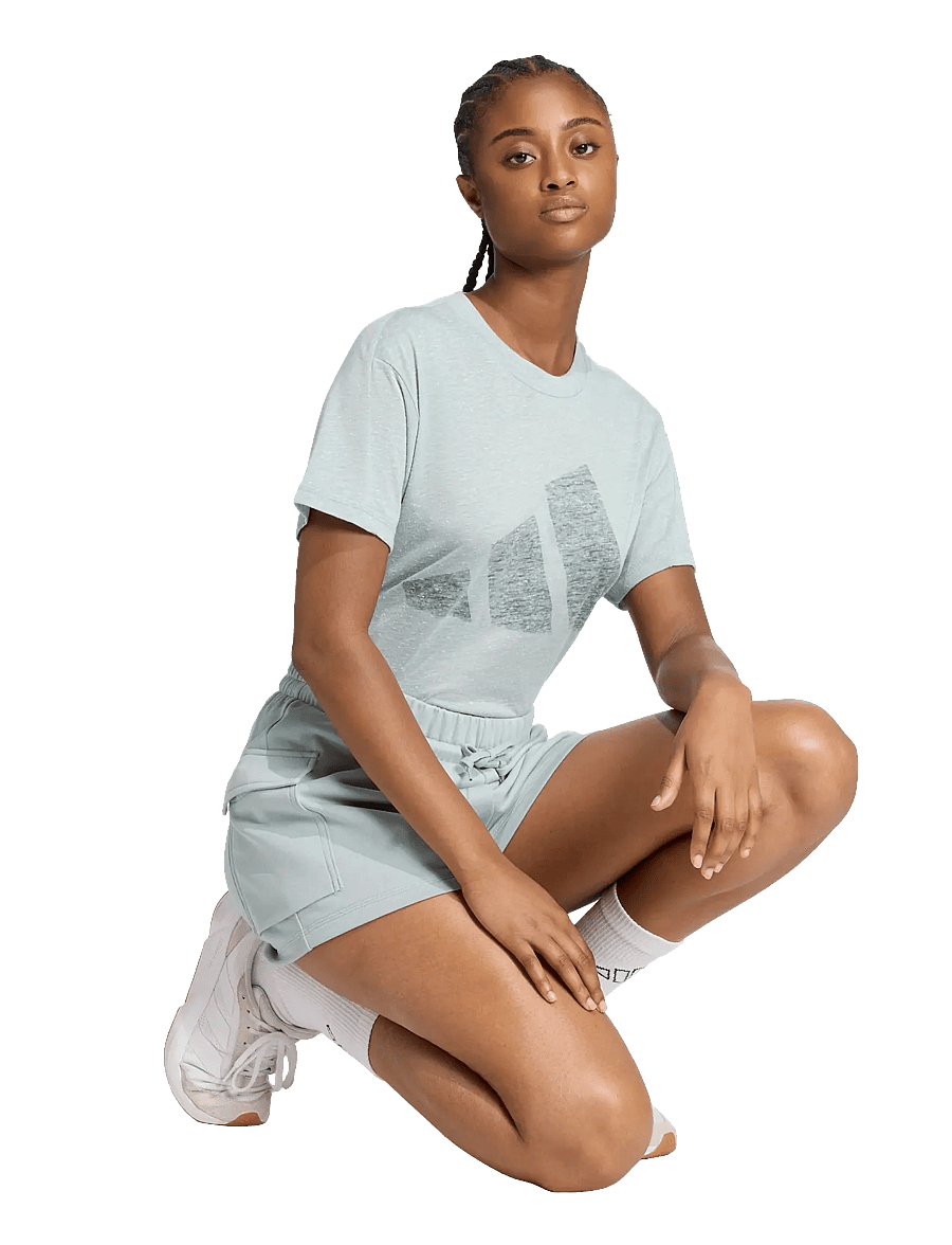 adidas Sportswear - W SL FT SHO - freizeit shorts - wosa/white - 0