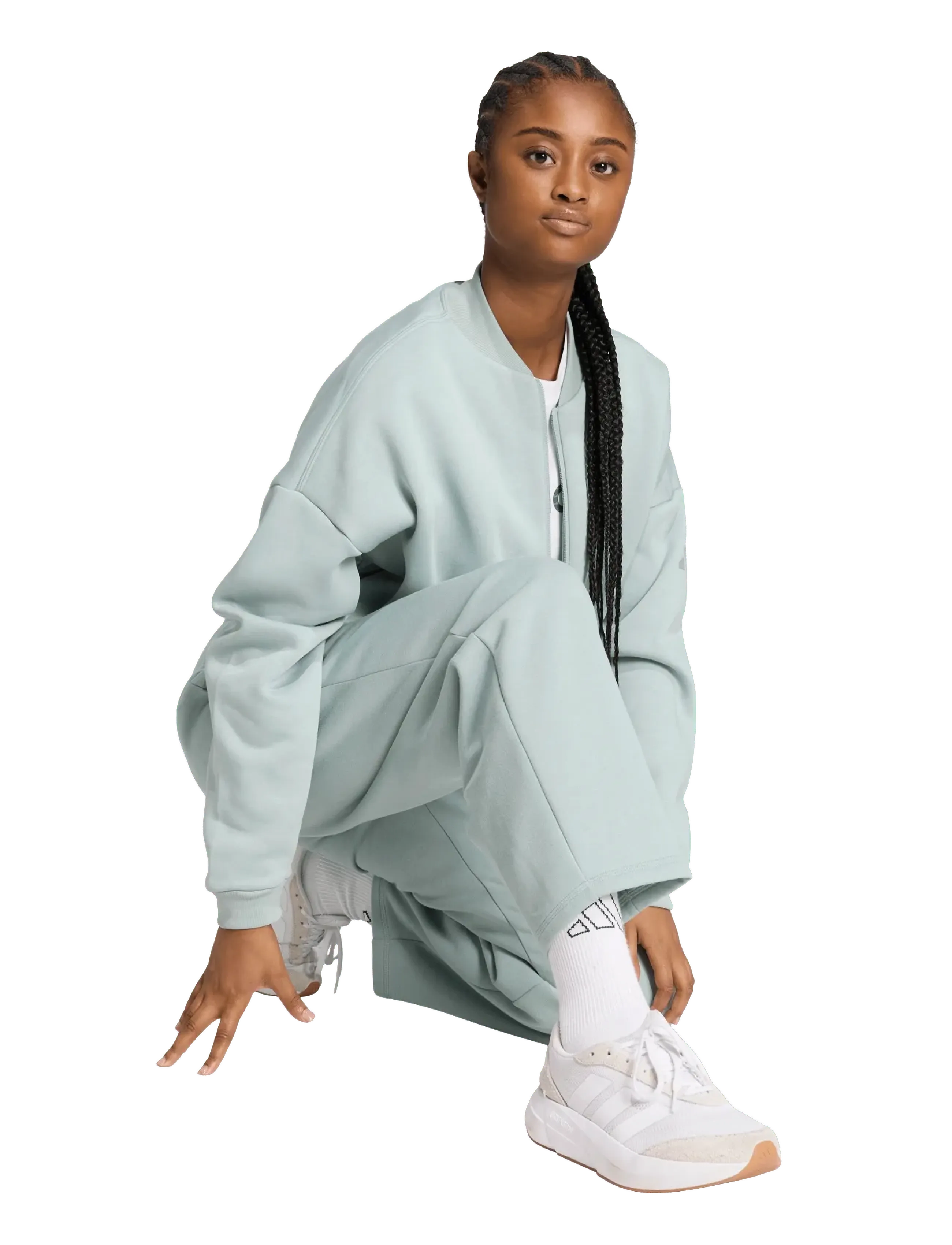 adidas Sportswear W Sl+ Fl Bar Pt, Kvinder, Korte Sweatpants, Grøn, Str: XS