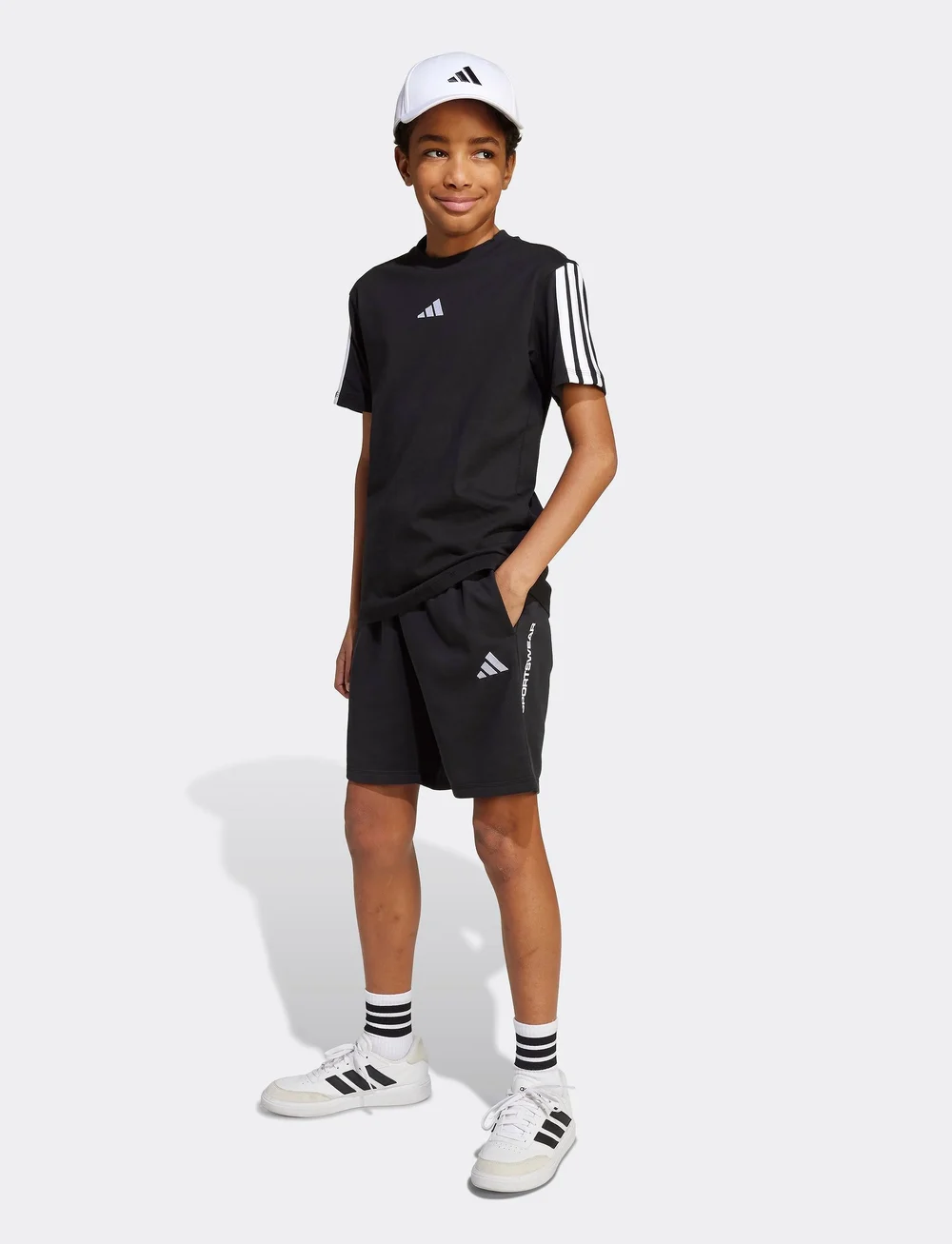 adidas Sportswear - B FT SHO - treenihousut - black - 5