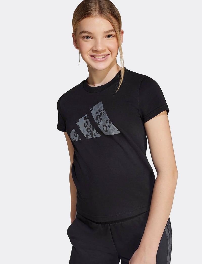 adidas Sportswear - G ANML SJ BL T - kortärmade t-shirts - black - 5