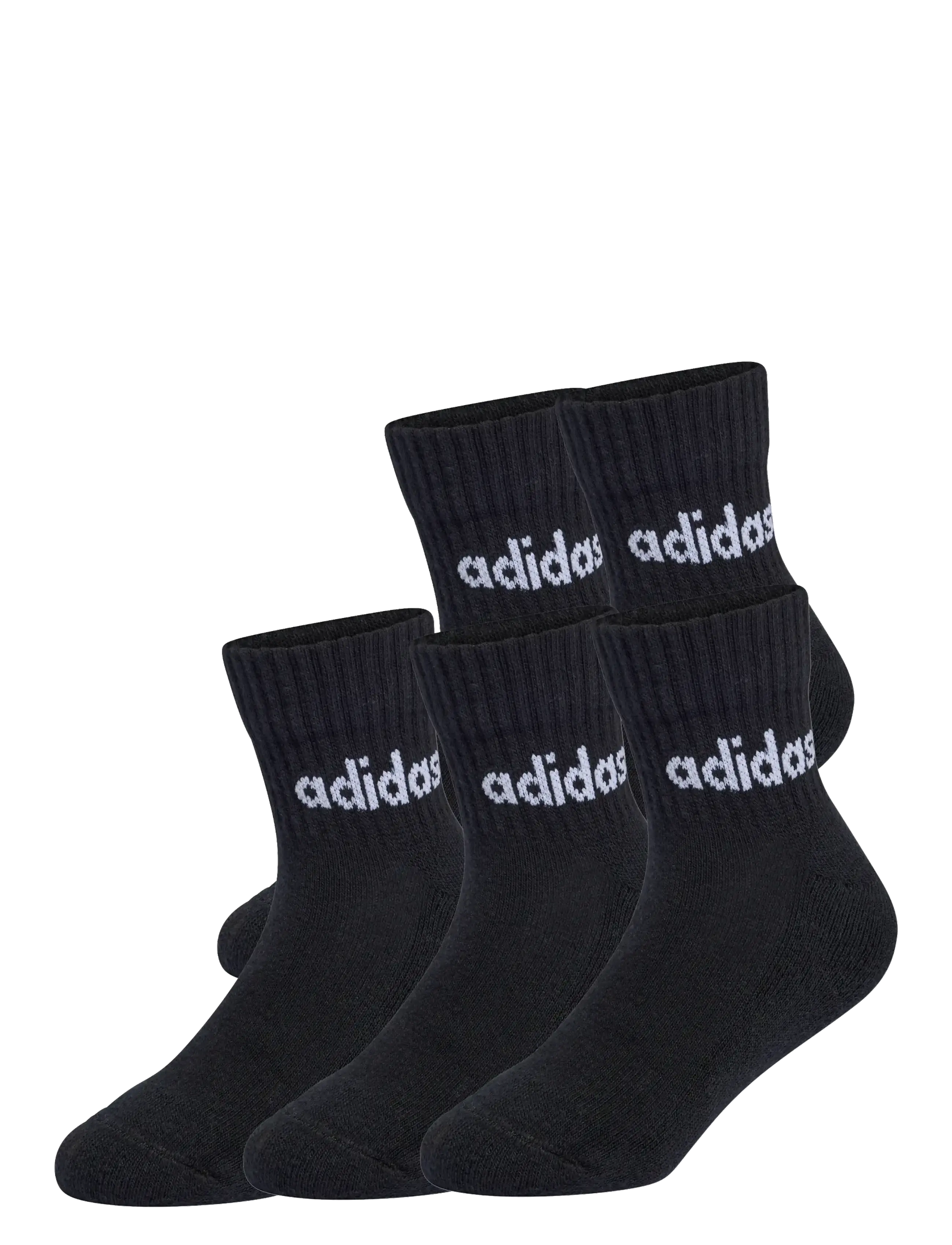 adidas Sportswear Kids Lin Ank 5P, 25-27, Black, Sokker & Strømpebukser > Sokker, Børn