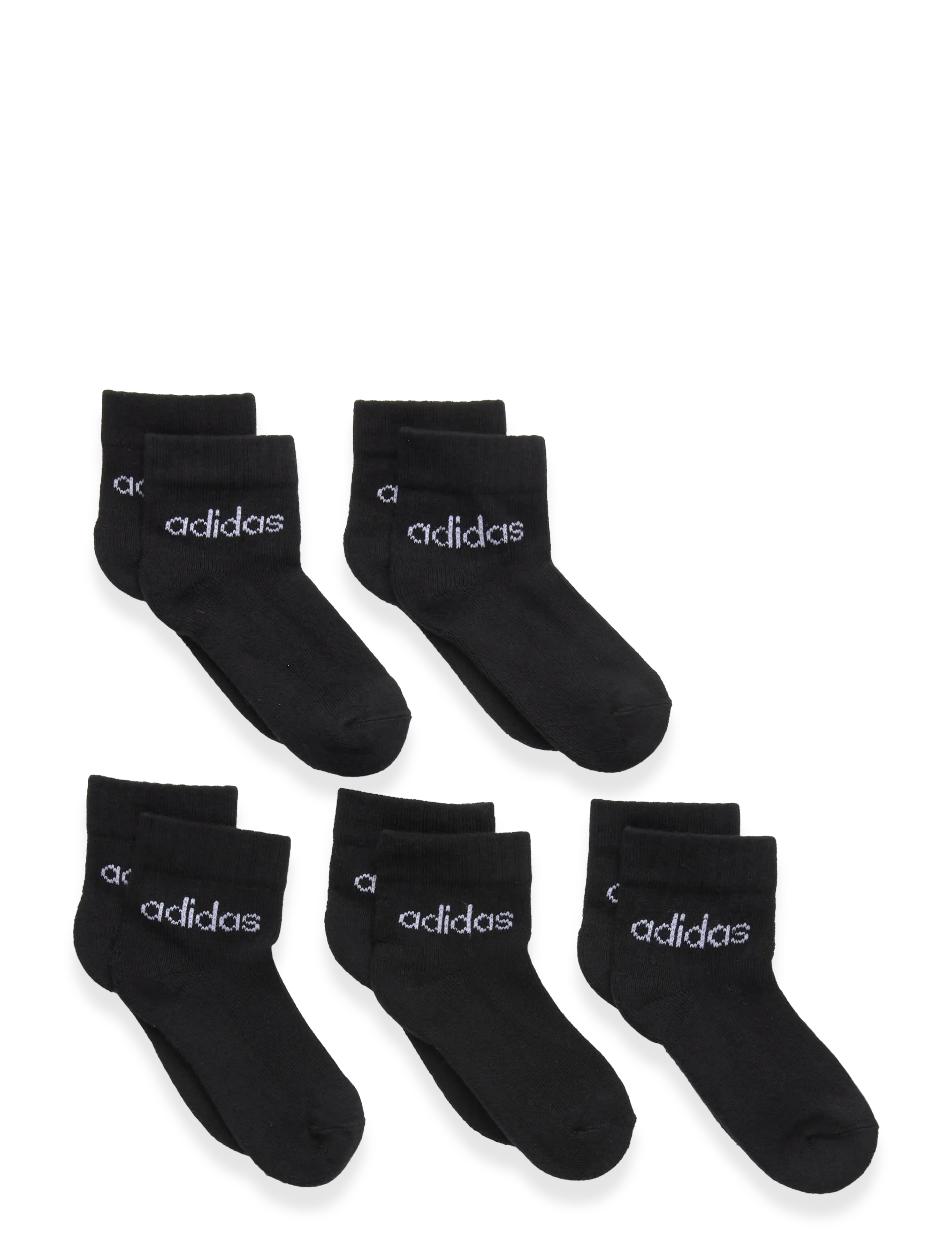 adidas Sportswear KIDS LIN ANK 5P - Strømper & Strømpebukser - BLACK/BLACK/BLACK/BLA / black
