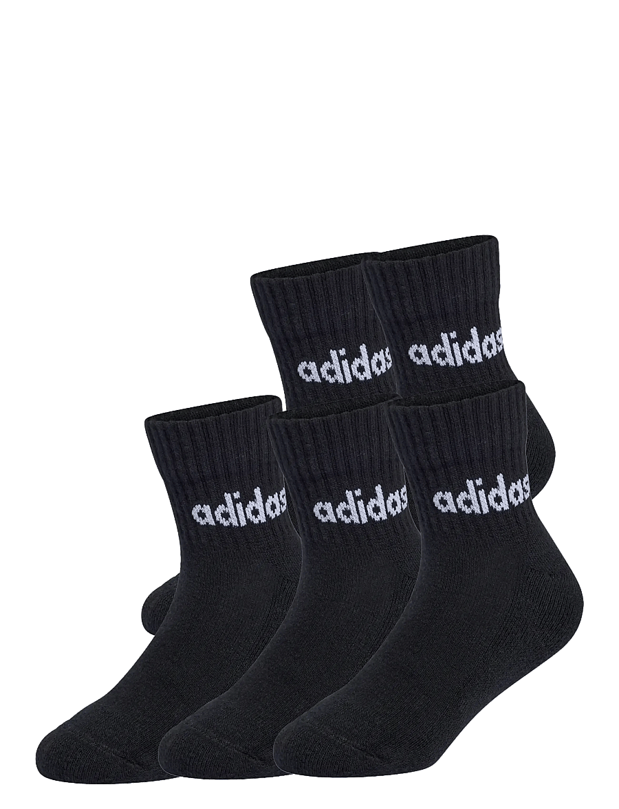 adidas Sportswear - KIDS LIN ANK 5P - chaussettes - black/black/black/bla - 0