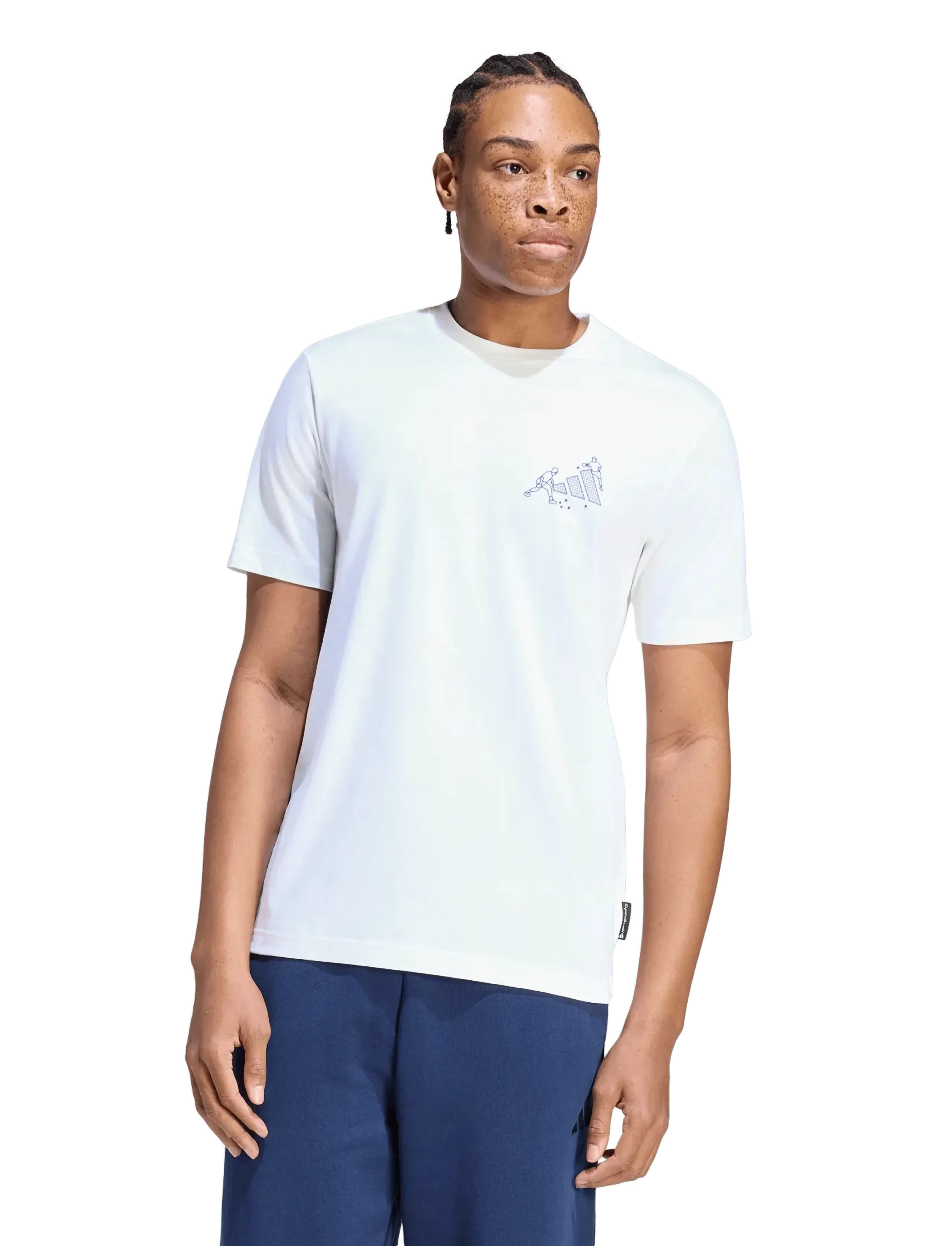 adidas Sportswear M Nov Pong T, Mænd, Rundhalset T-shirt, Hvid, Str: M