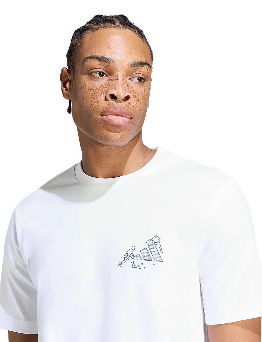 adidas Sportswear - M NOV PONG T - oberteile & t-shirts - white - 4