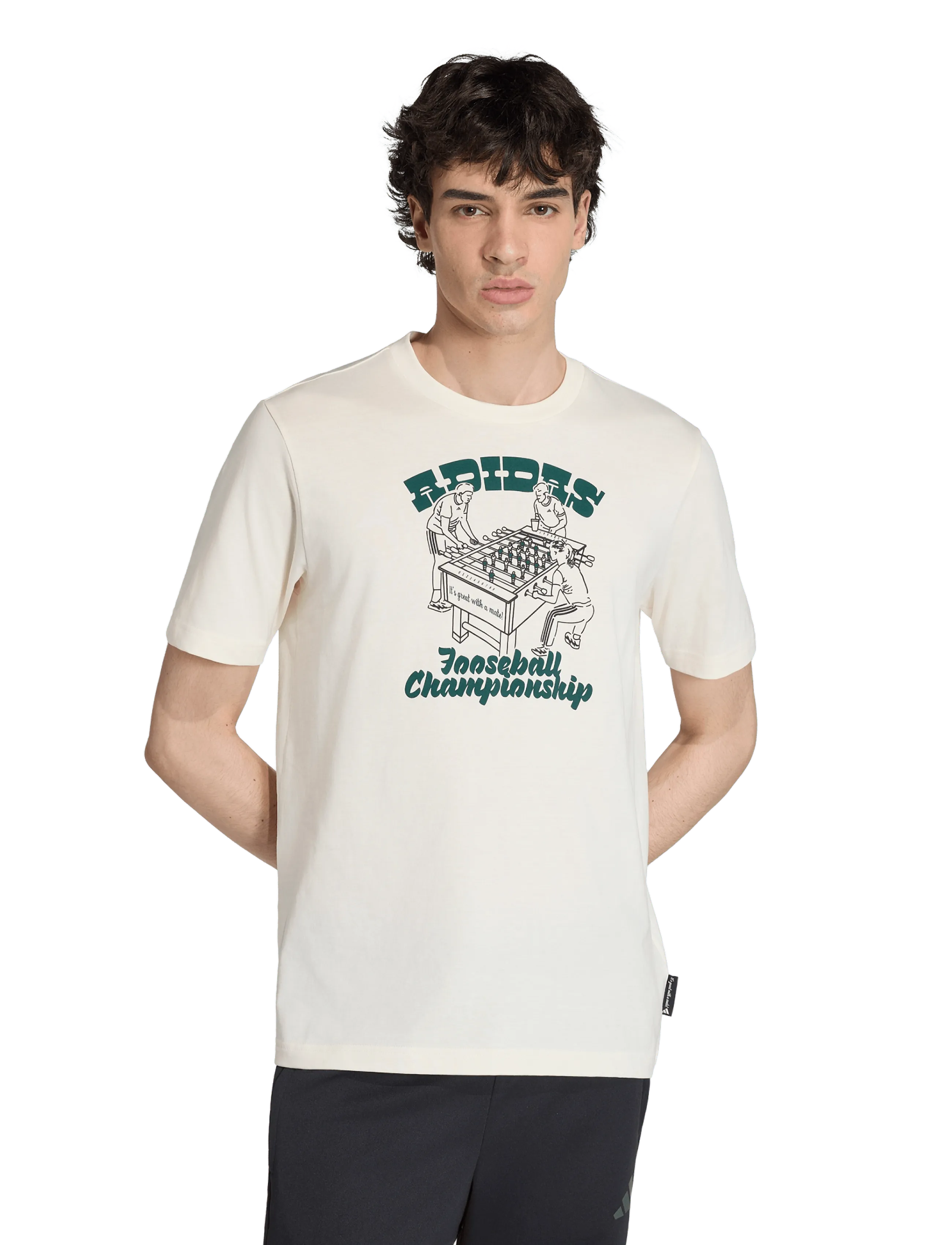 adidas Sportswear M NOV FOOS T - Kurzärmelige T-Shirts - OWHITE / cream