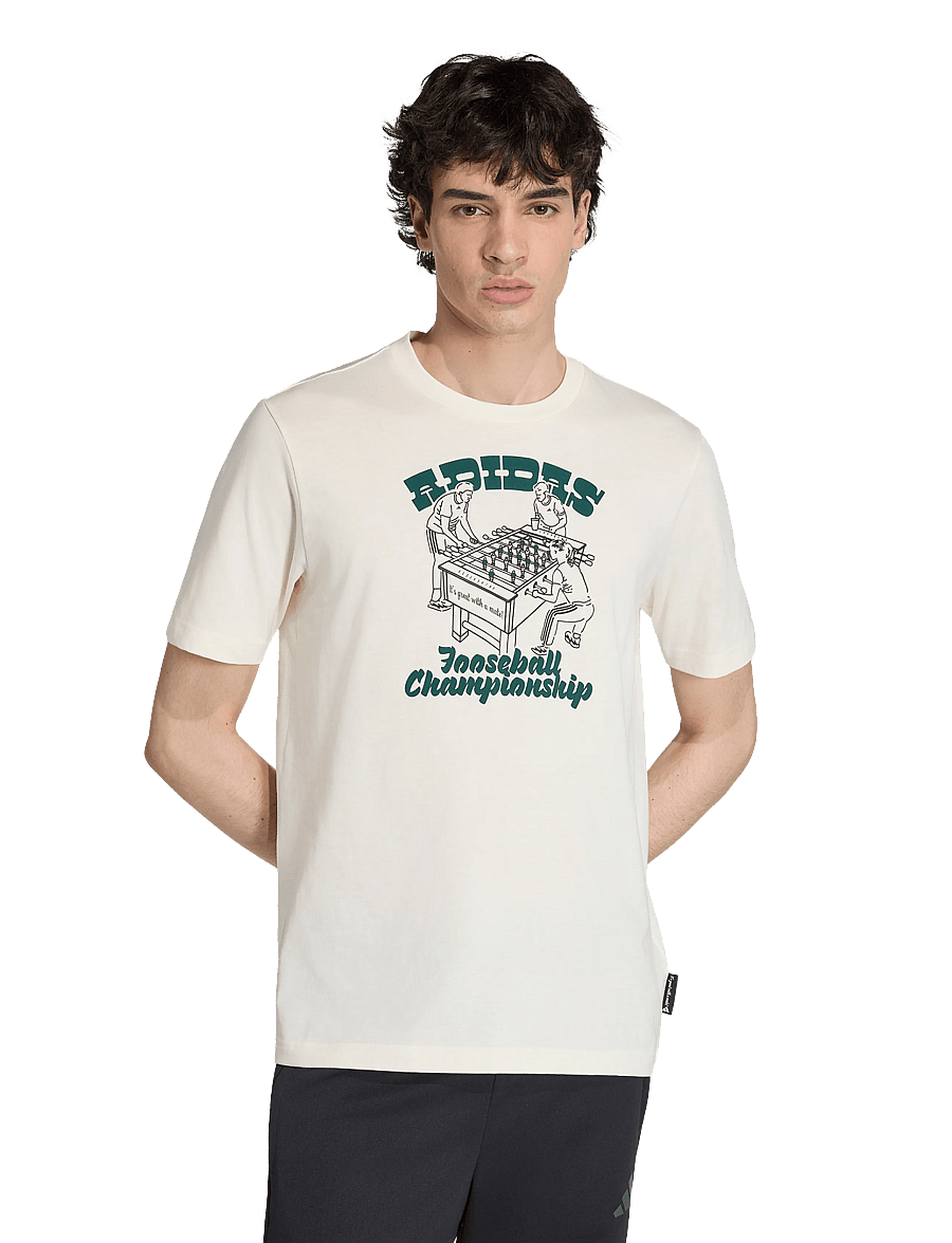 adidas Sportswear - M NOV FOOS T - alussärgid ja t-särgid - owhite - 0