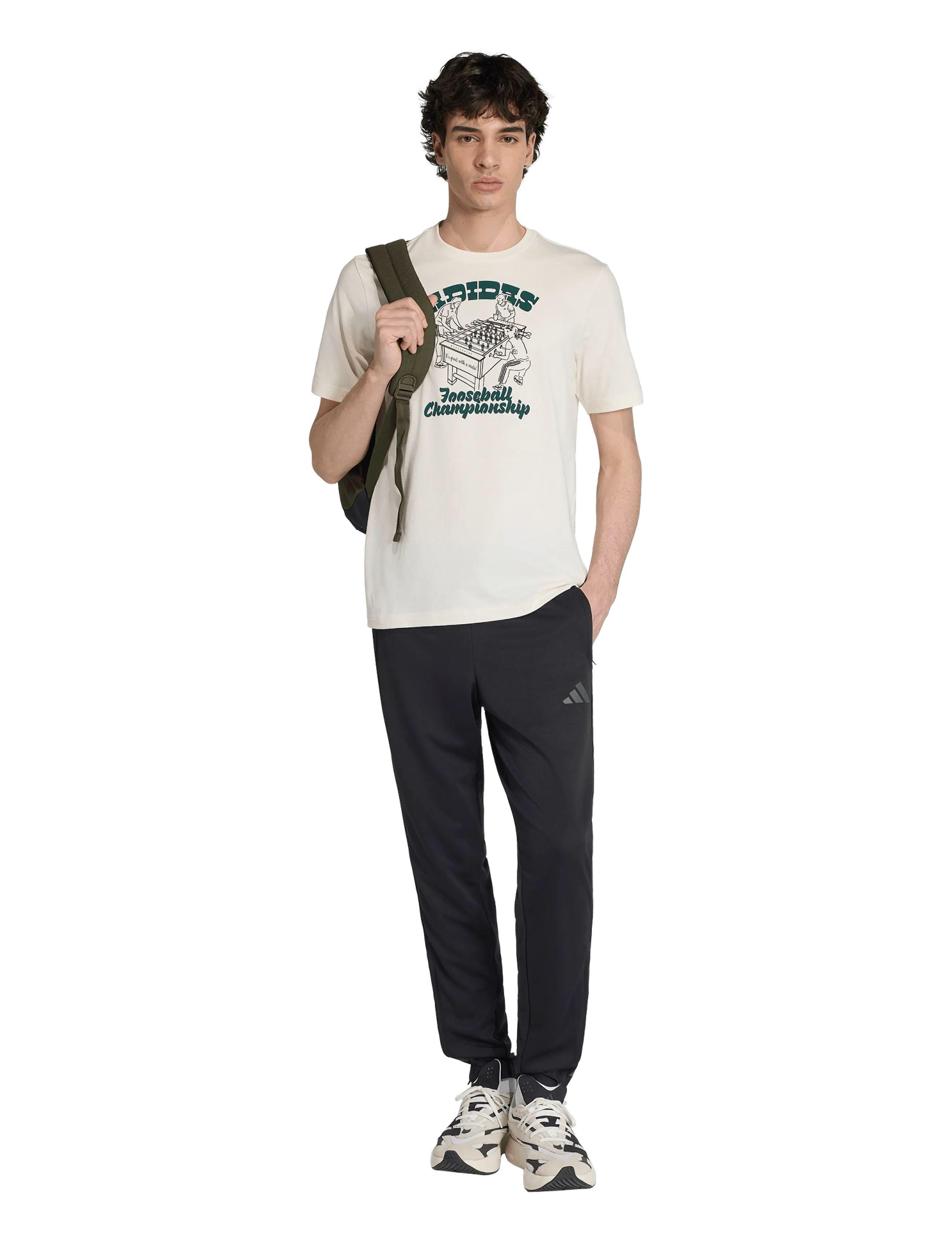 adidas Sportswear - M NOV FOOS T - alussärgid ja t-särgid - owhite - 3