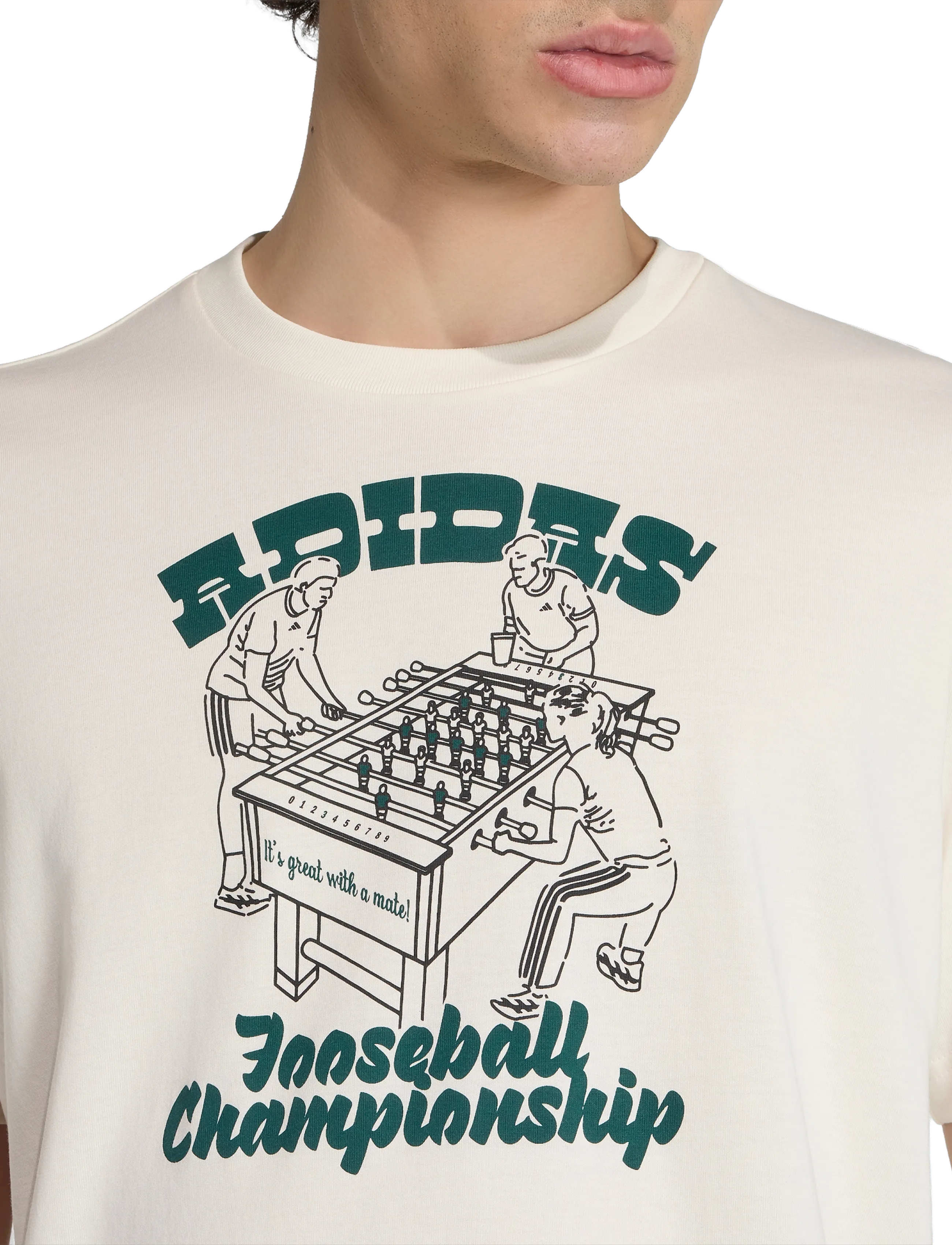 adidas Sportswear - M NOV FOOS T - alussärgid ja t-särgid - owhite - 4