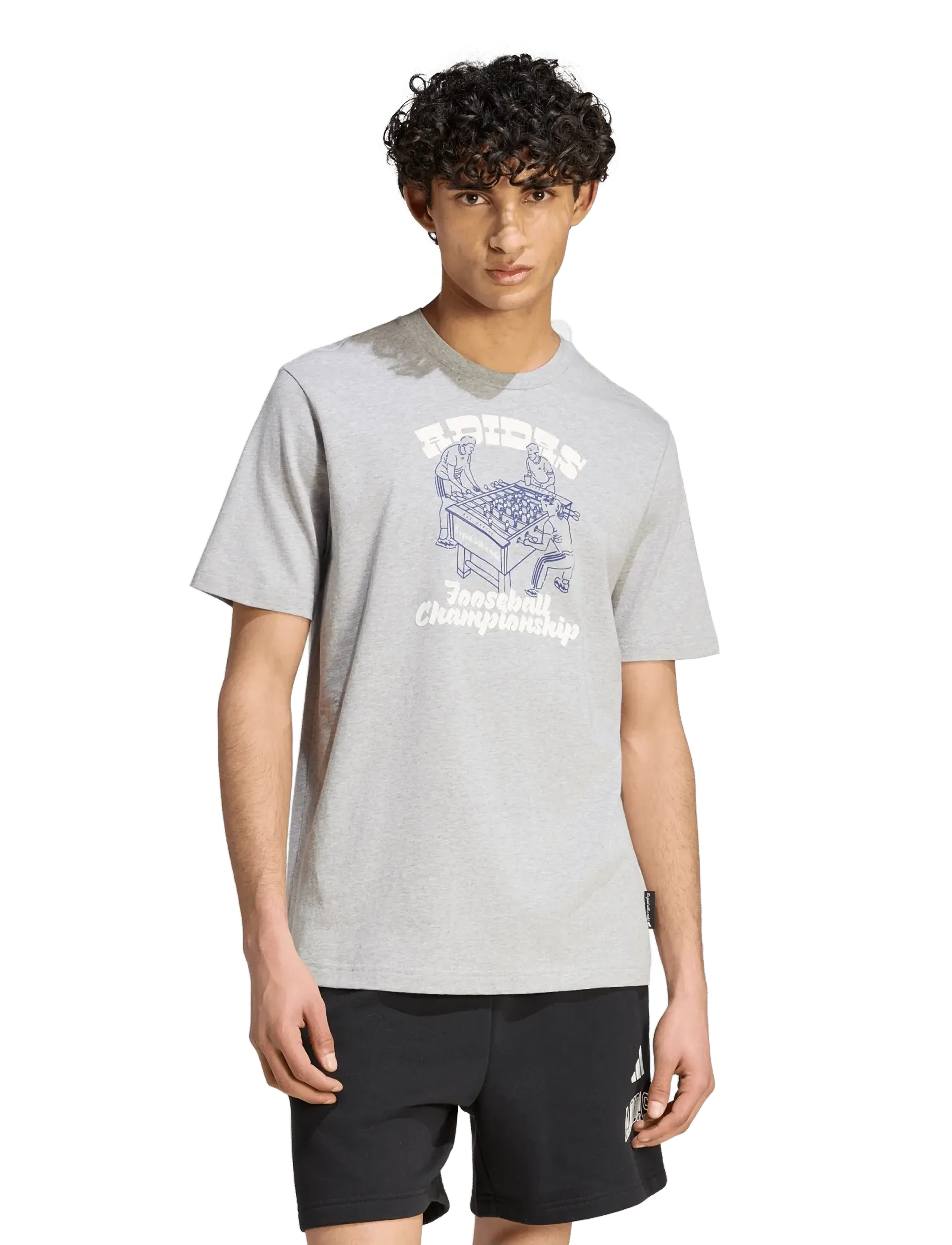 adidas Sportswear - M NOV FOOS T - oberteile & t-shirts - mgreyh - 2