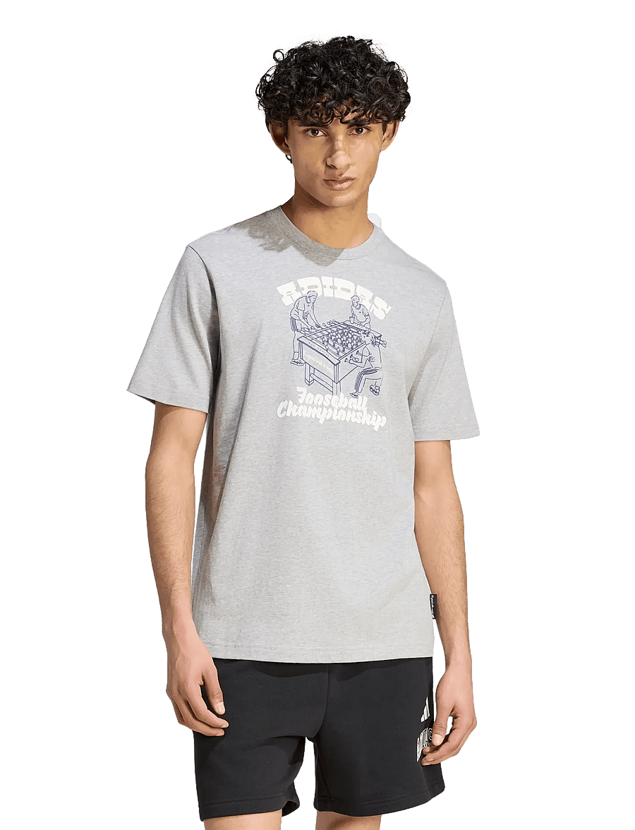 adidas Sportswear - M NOV FOOS T - oberteile & t-shirts - mgreyh - 2