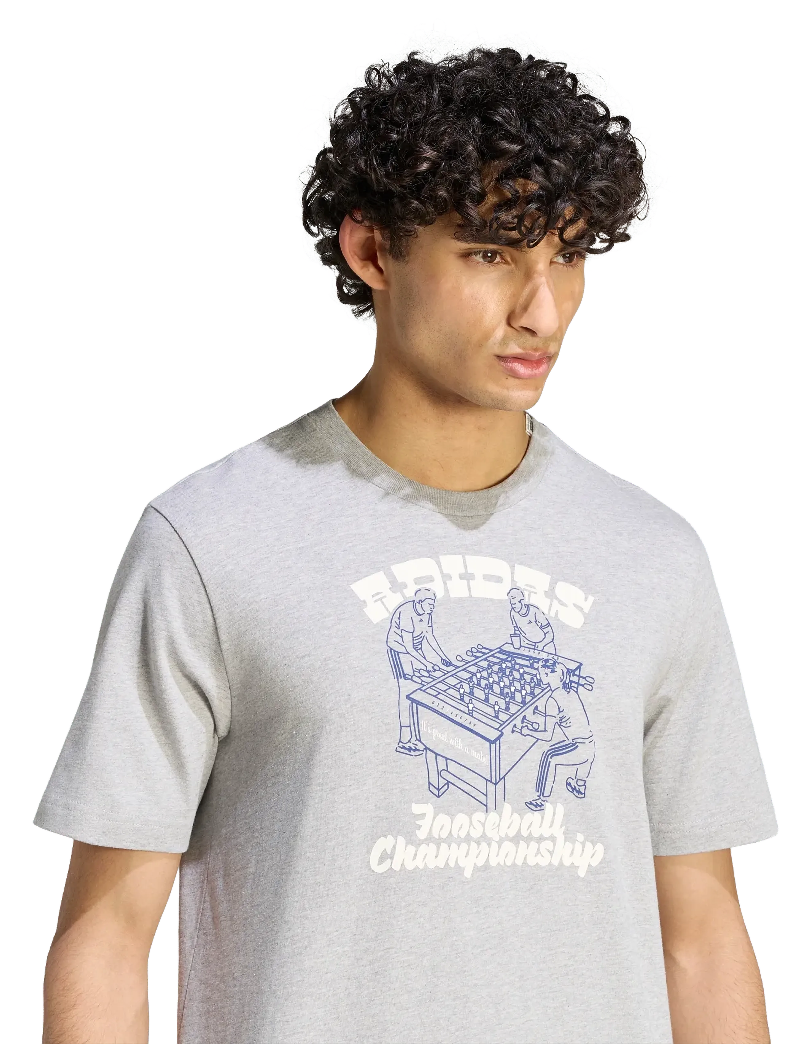 adidas Sportswear - M NOV FOOS T - oberteile & t-shirts - mgreyh - 5