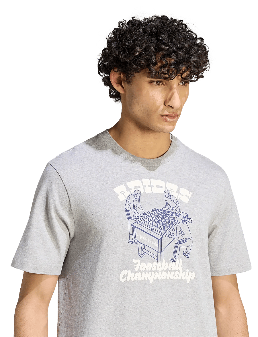 adidas Sportswear - M NOV FOOS T - oberteile & t-shirts - mgreyh - 5