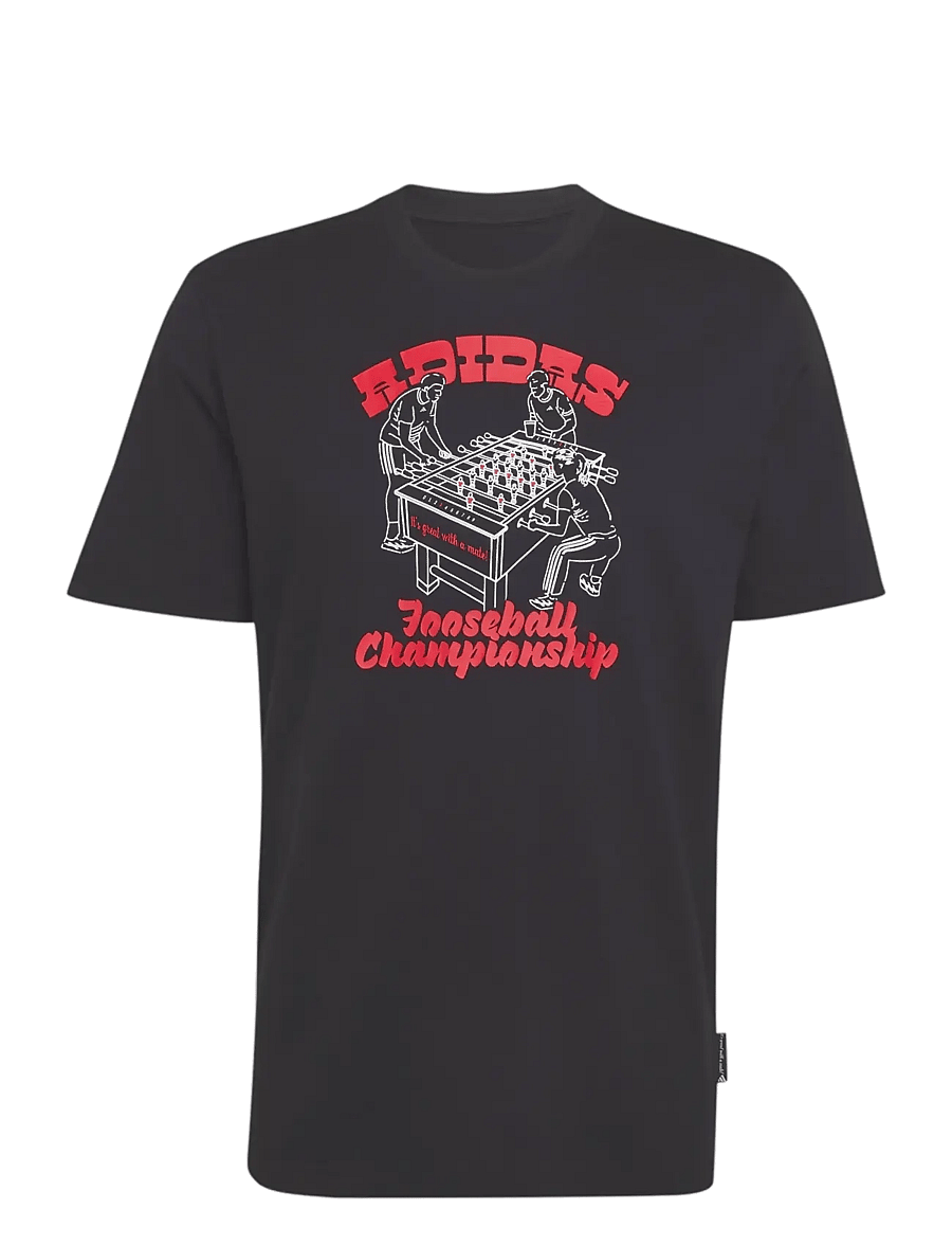 adidas Sportswear - M NOV FOOS T - oberteile & t-shirts - black - 1