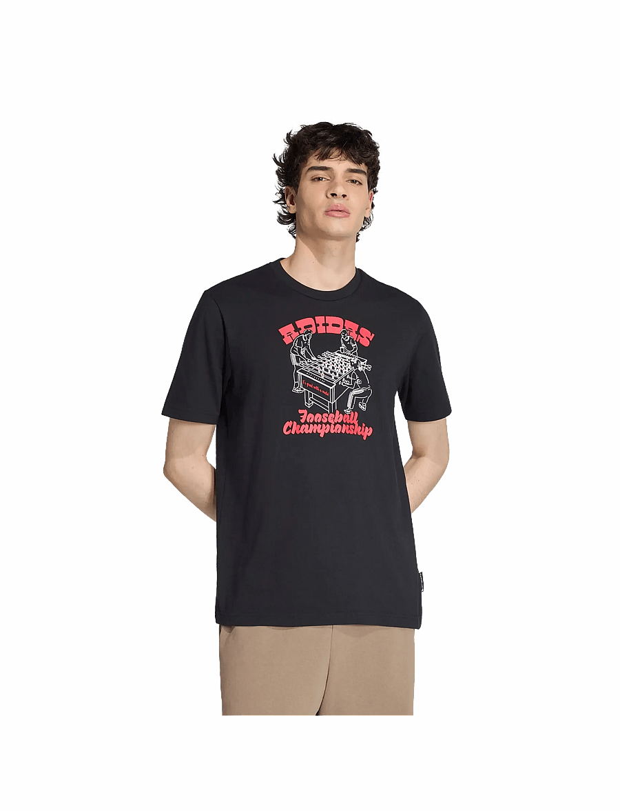 adidas Sportswear - M NOV FOOS T - oberteile & t-shirts - black - 2