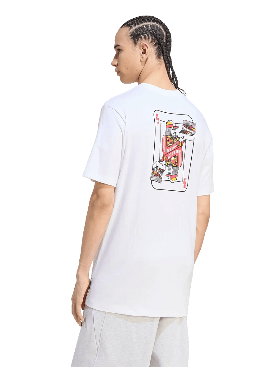 adidas Sportswear - M NOV CARD T - tops & t-shirts - white - 4