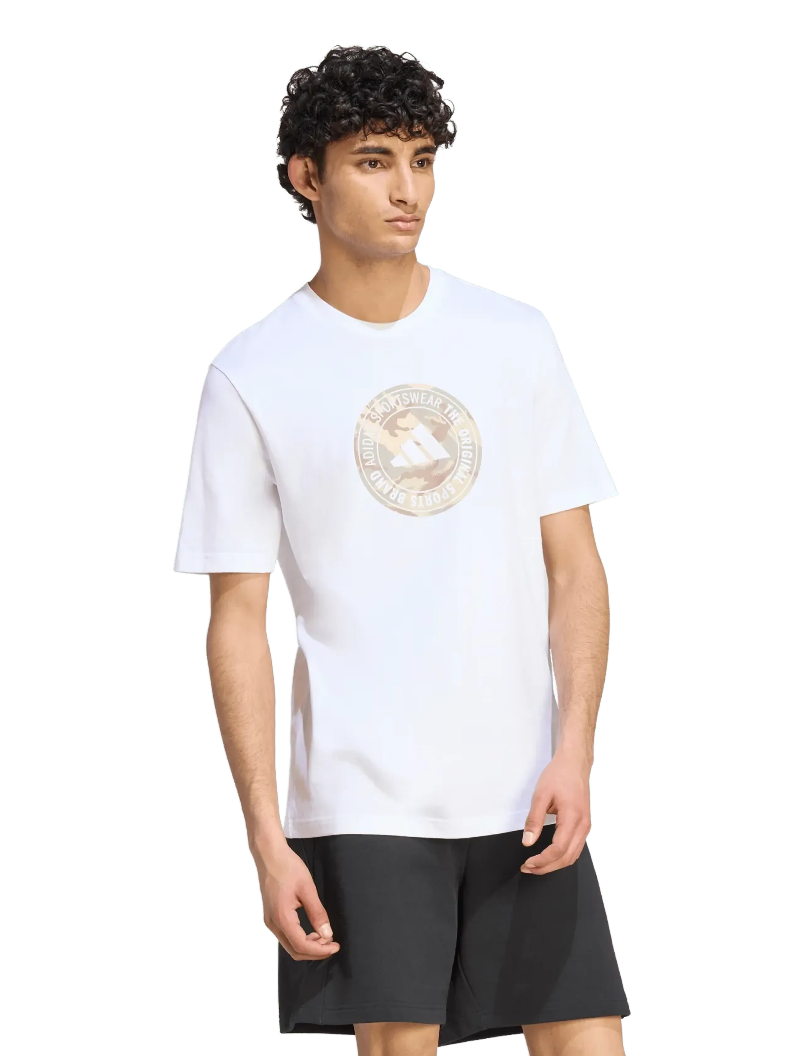 adidas Sportswear - M CAMO CIR T - oberteile & t-shirts - white - 2
