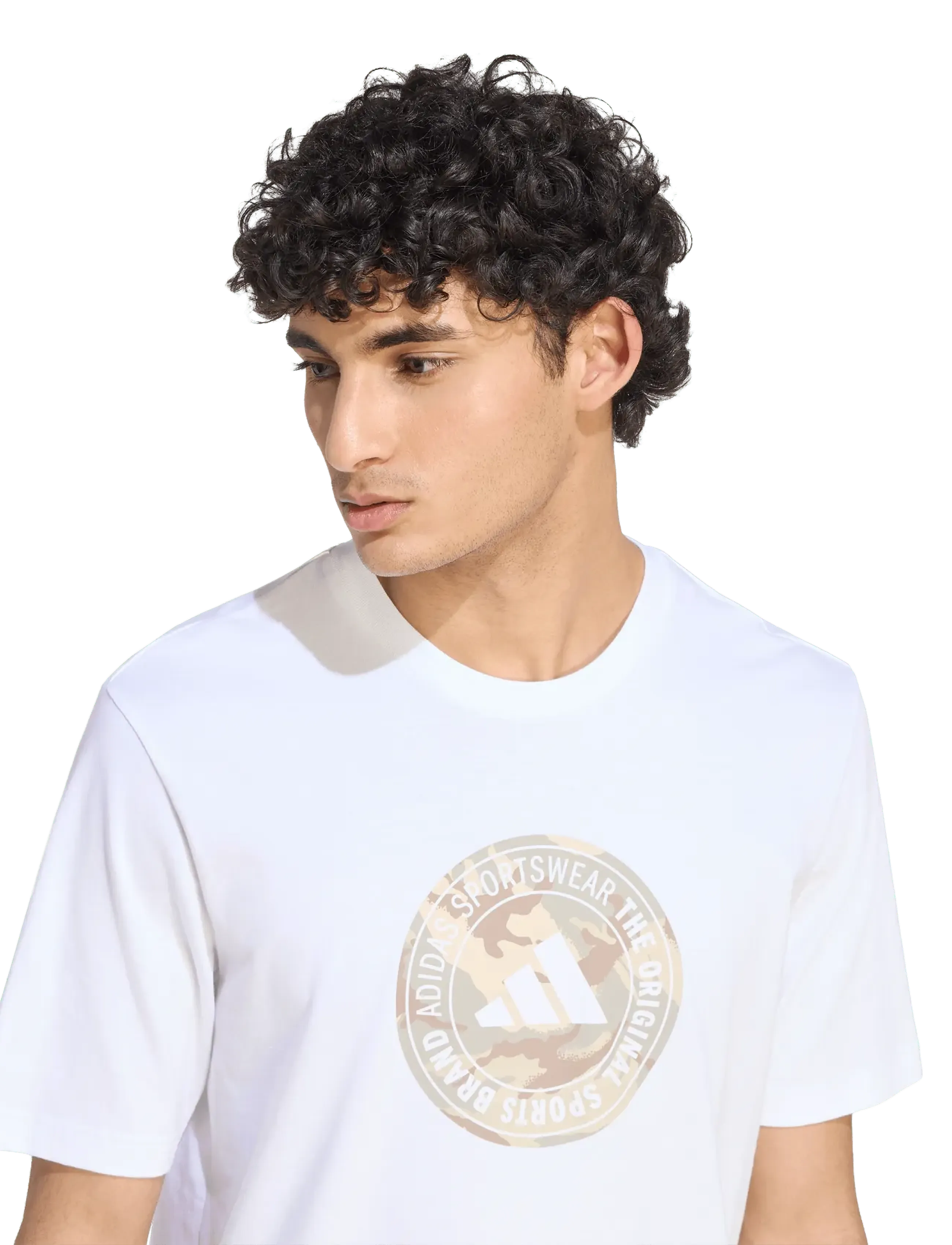 adidas Sportswear - M CAMO CIR T - oberteile & t-shirts - white - 3