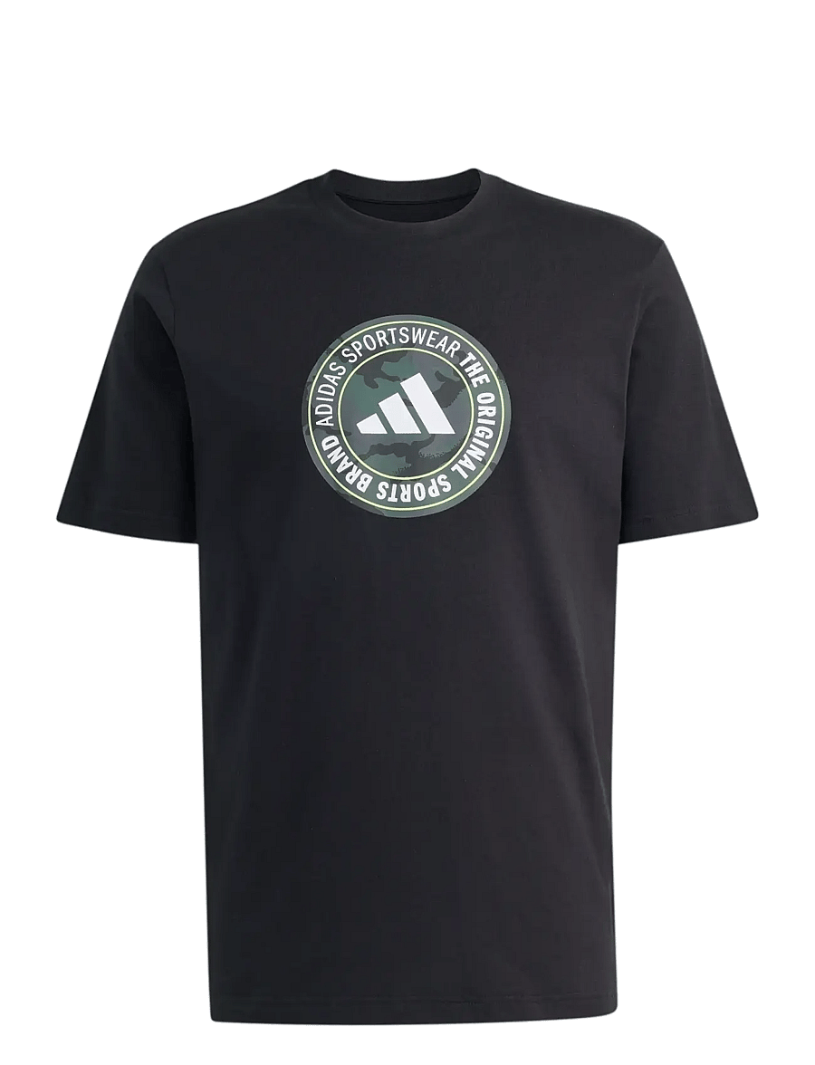 adidas Sportswear - M CAMO CIR T - t-shirts - black - 1
