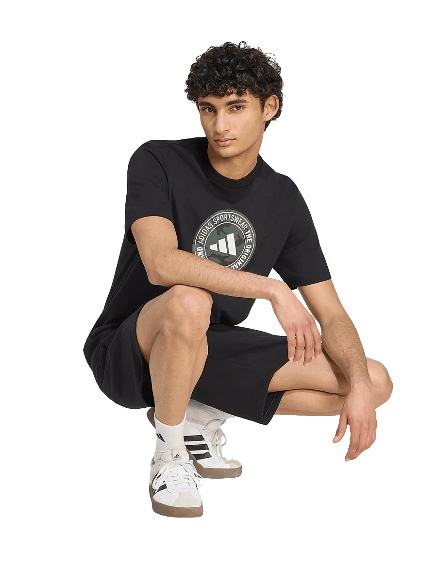 adidas Sportswear - M CAMO CIR T - t-shirts - black - 0