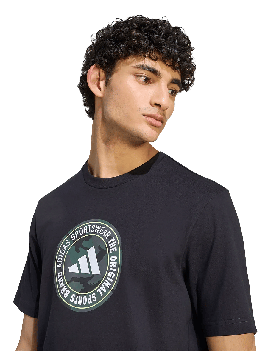 adidas Sportswear - M CAMO CIR T - t-shirts - black - 3