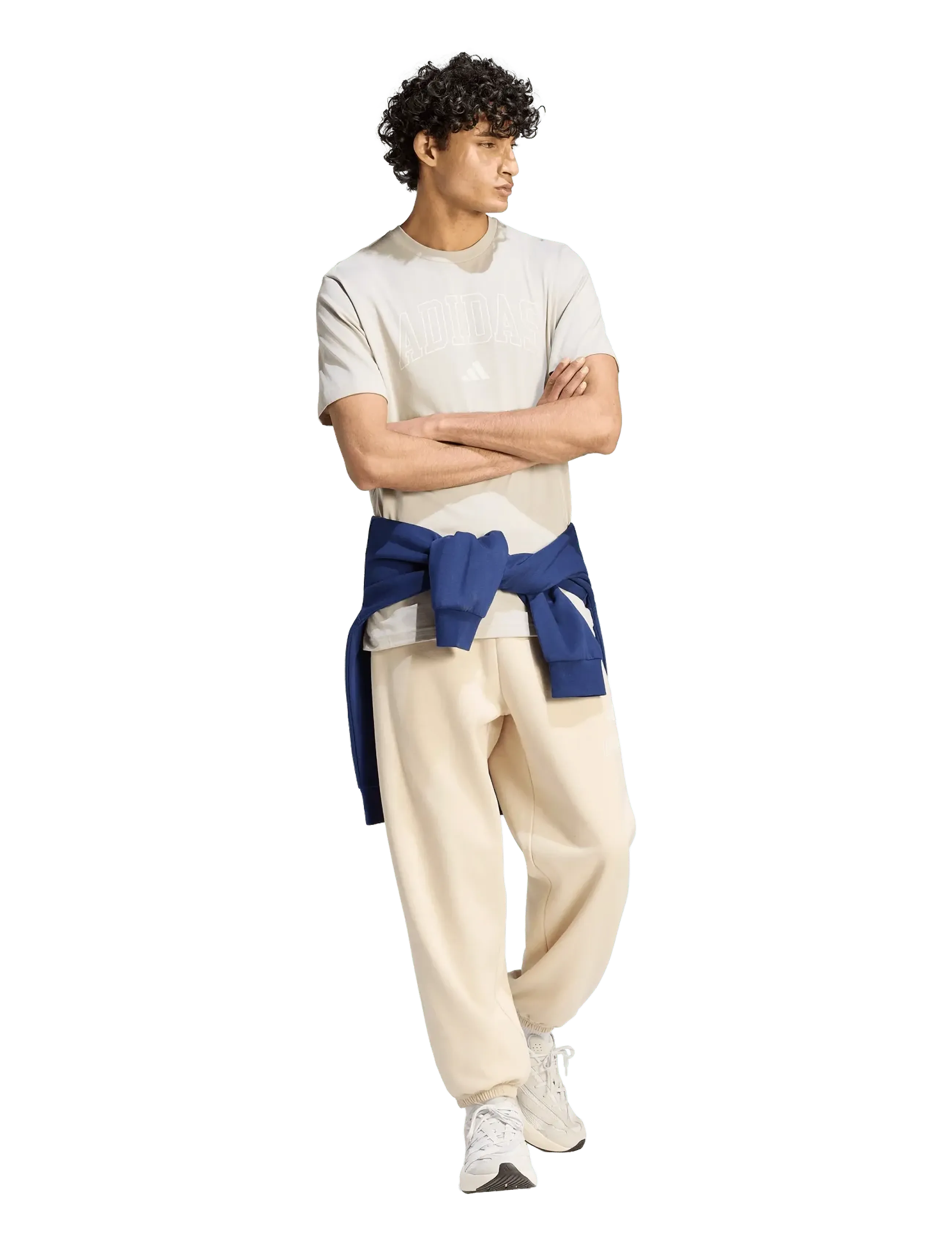 adidas Sportswear M COLLEGIATE T - T-shirts - WONALU / beige