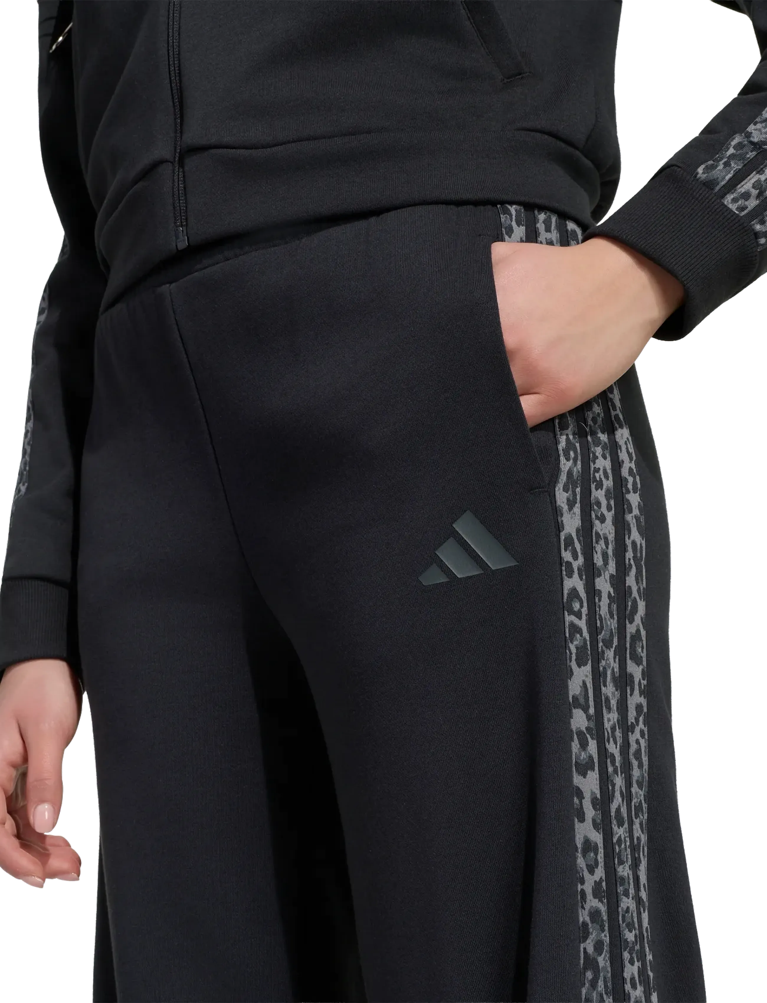 adidas Sportswear - JG AN 3S FT PT - sweatpants - black/multco/gresix - 4