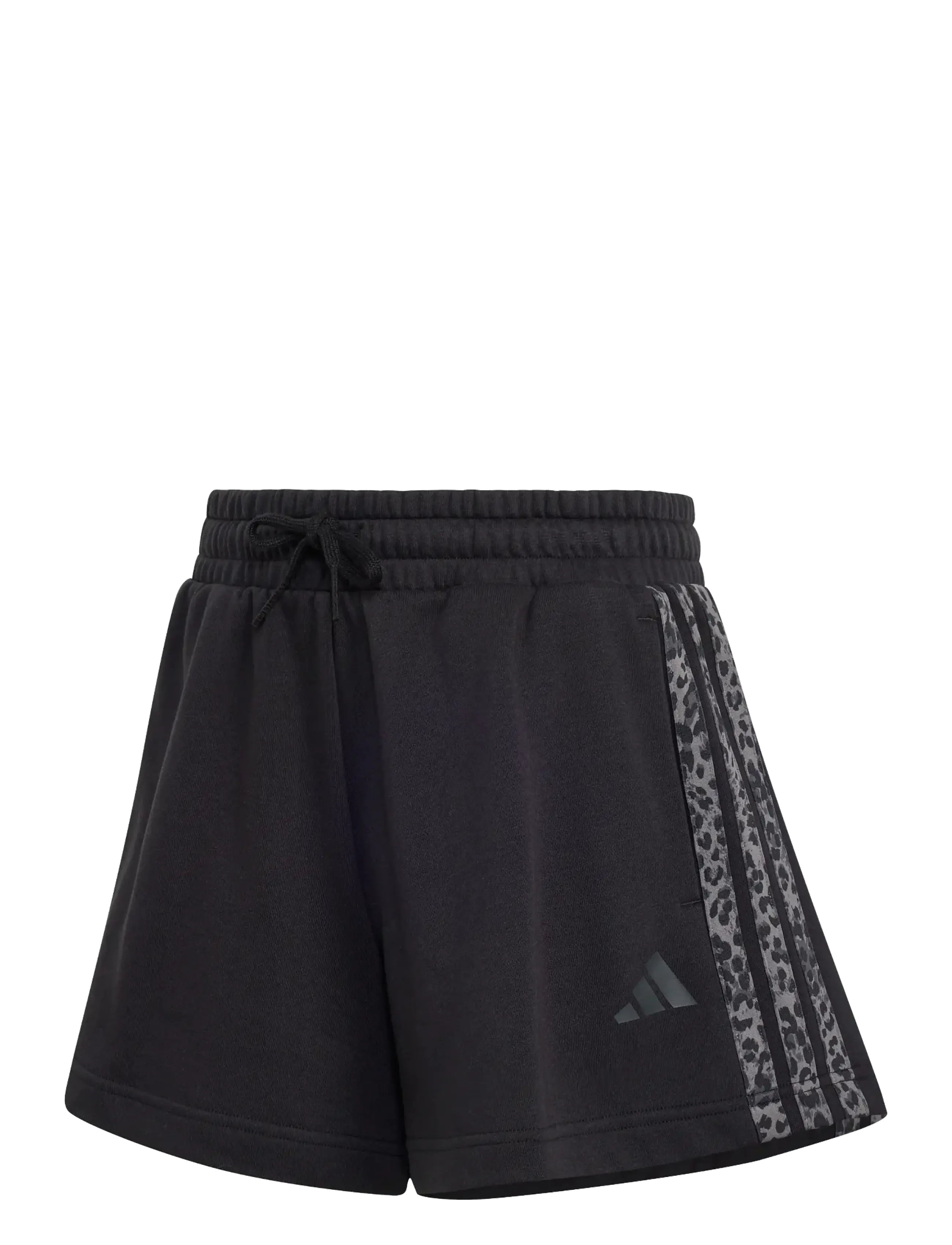 adidas Sportswear JG AN 3S FT SH - Tøj - BLACK/MULTCO/GRESIX / black