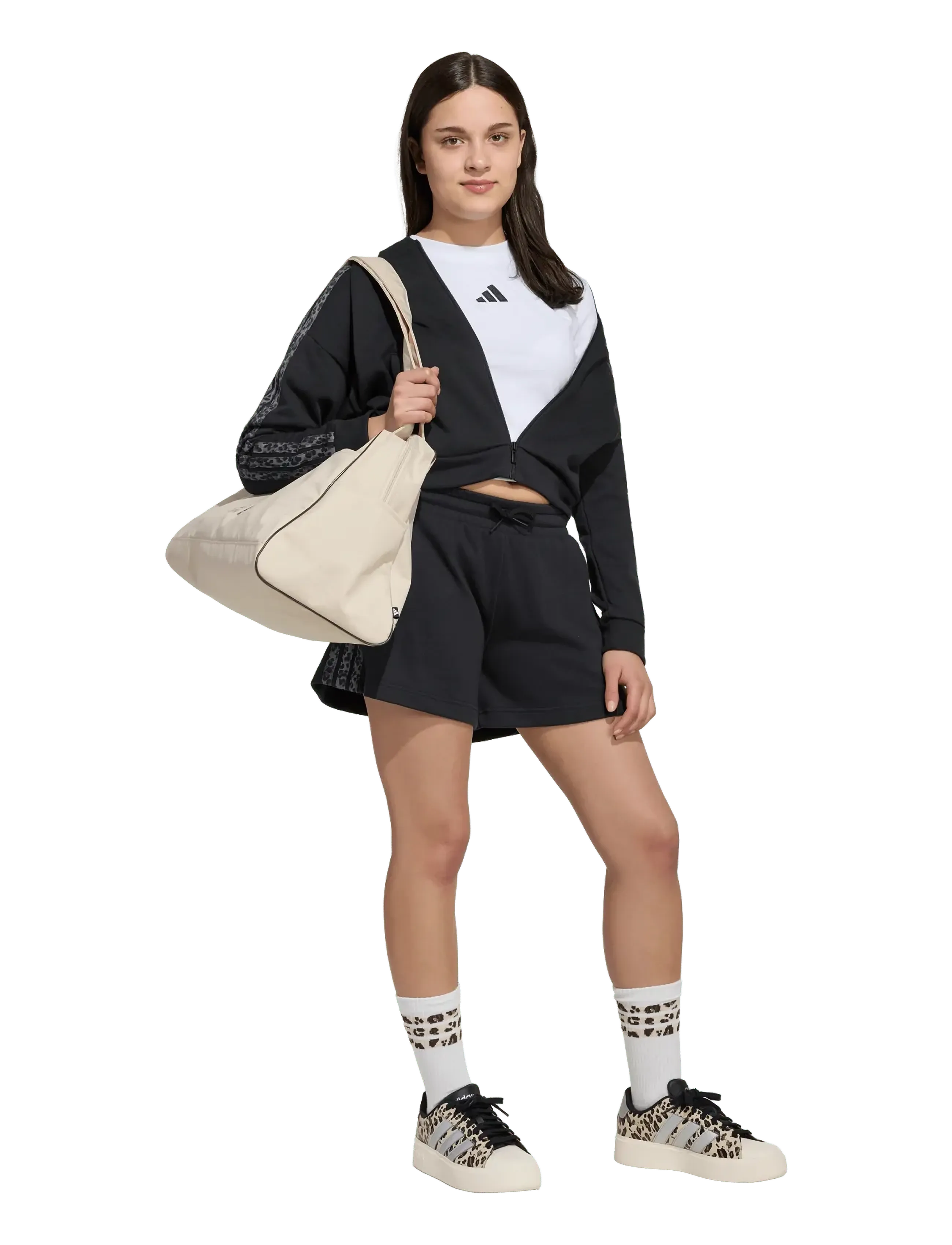 adidas Sportswear Jg An 3S Ft Sh, 140, Black, Shorts > Sportsshorts, Børn