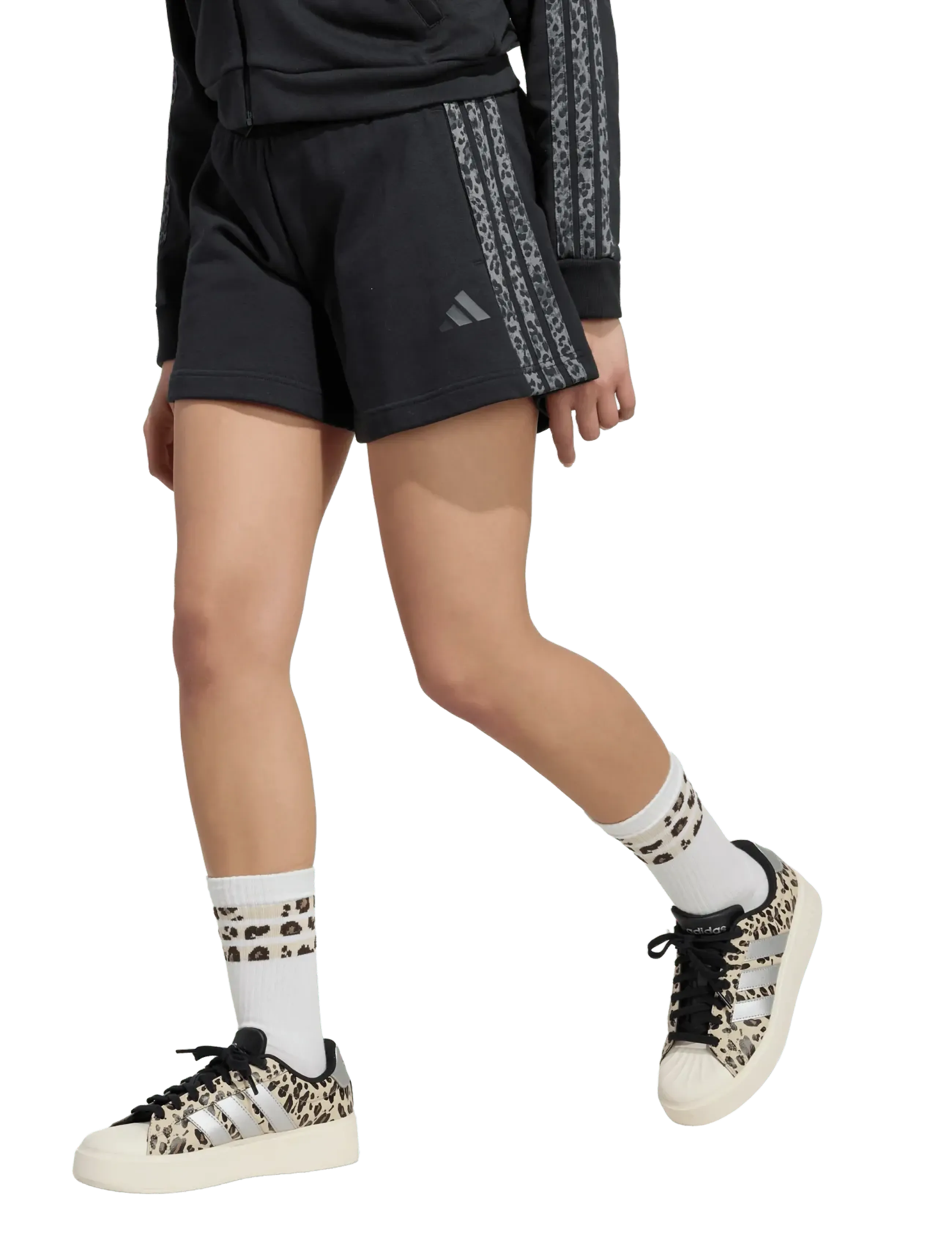 adidas Sportswear - JG AN 3S FT SH - black/multco/gresix - 3