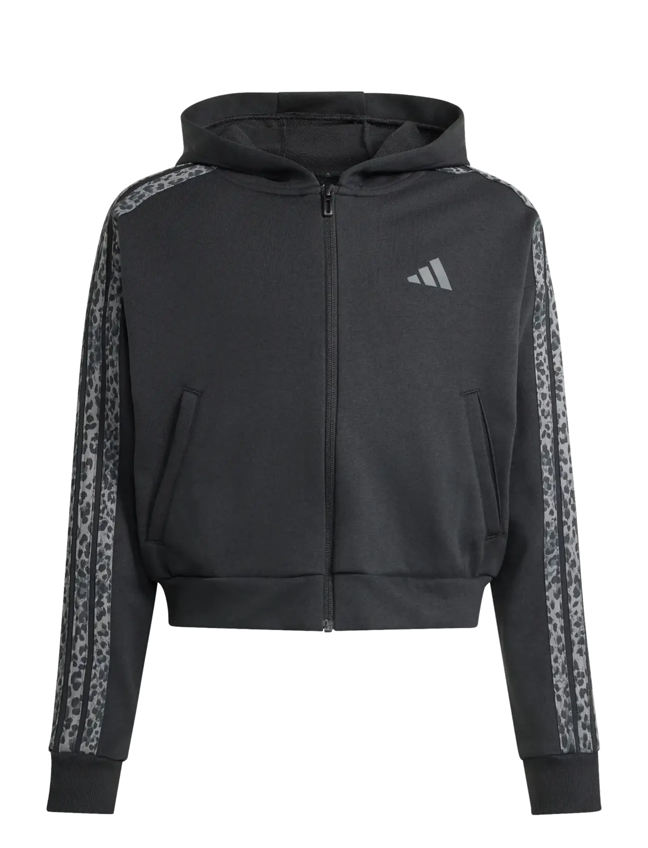 adidas Sportswear JG AN 3S FT FZ - Teens 9-14 år - BLACK/MULTCO/GRESIX / black