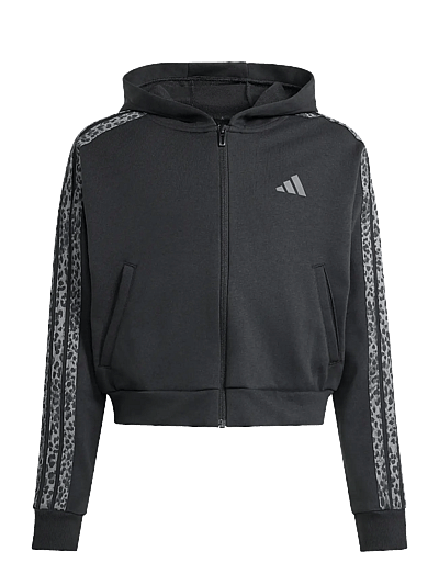 adidas Sportswear JG AN 3S FT FZ - Sweatshirts - BLACK/MULTCO/GRESIX / black