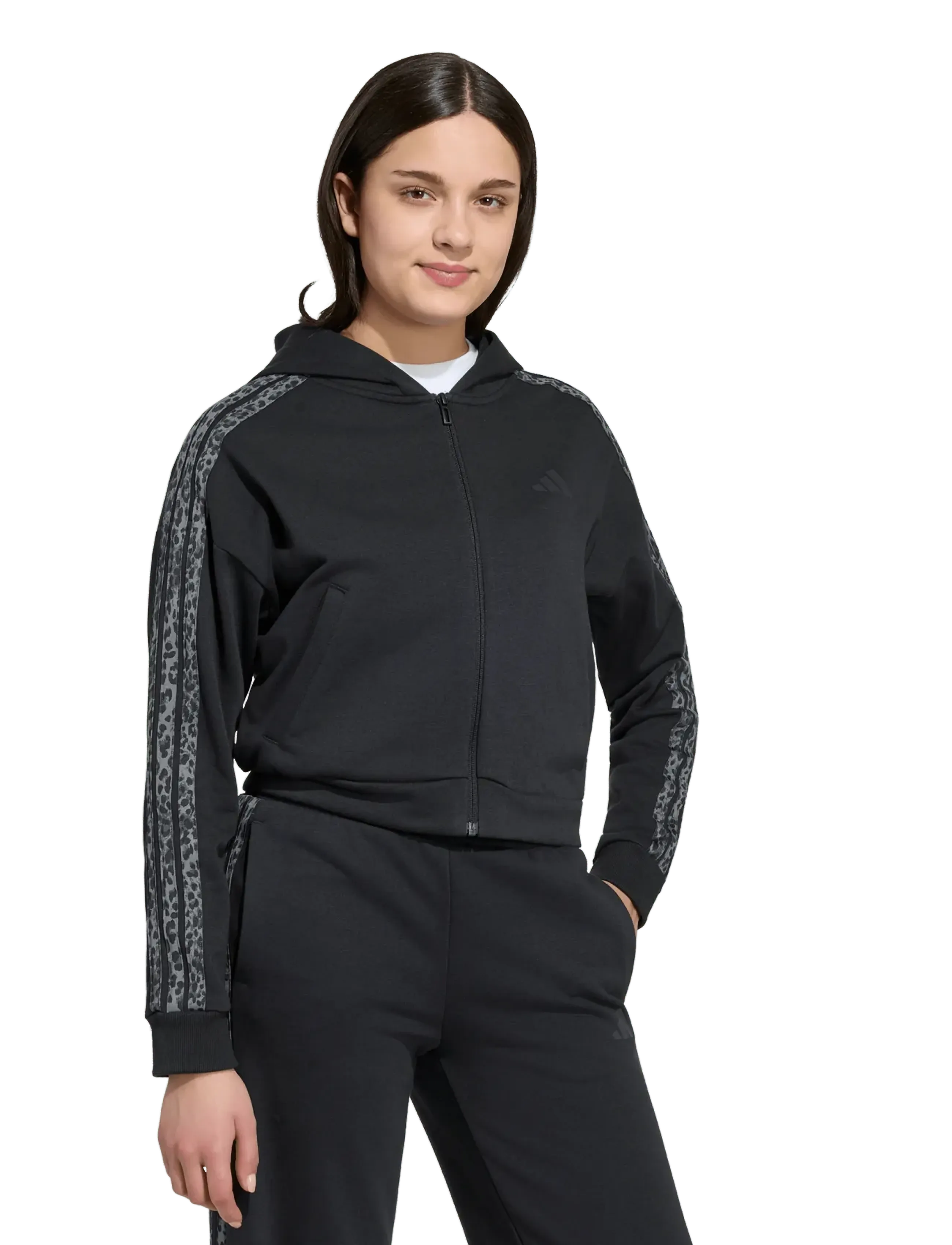 adidas Sportswear - JG AN 3S FT FZ - isolerede jakker - black/multco/gresix - 2