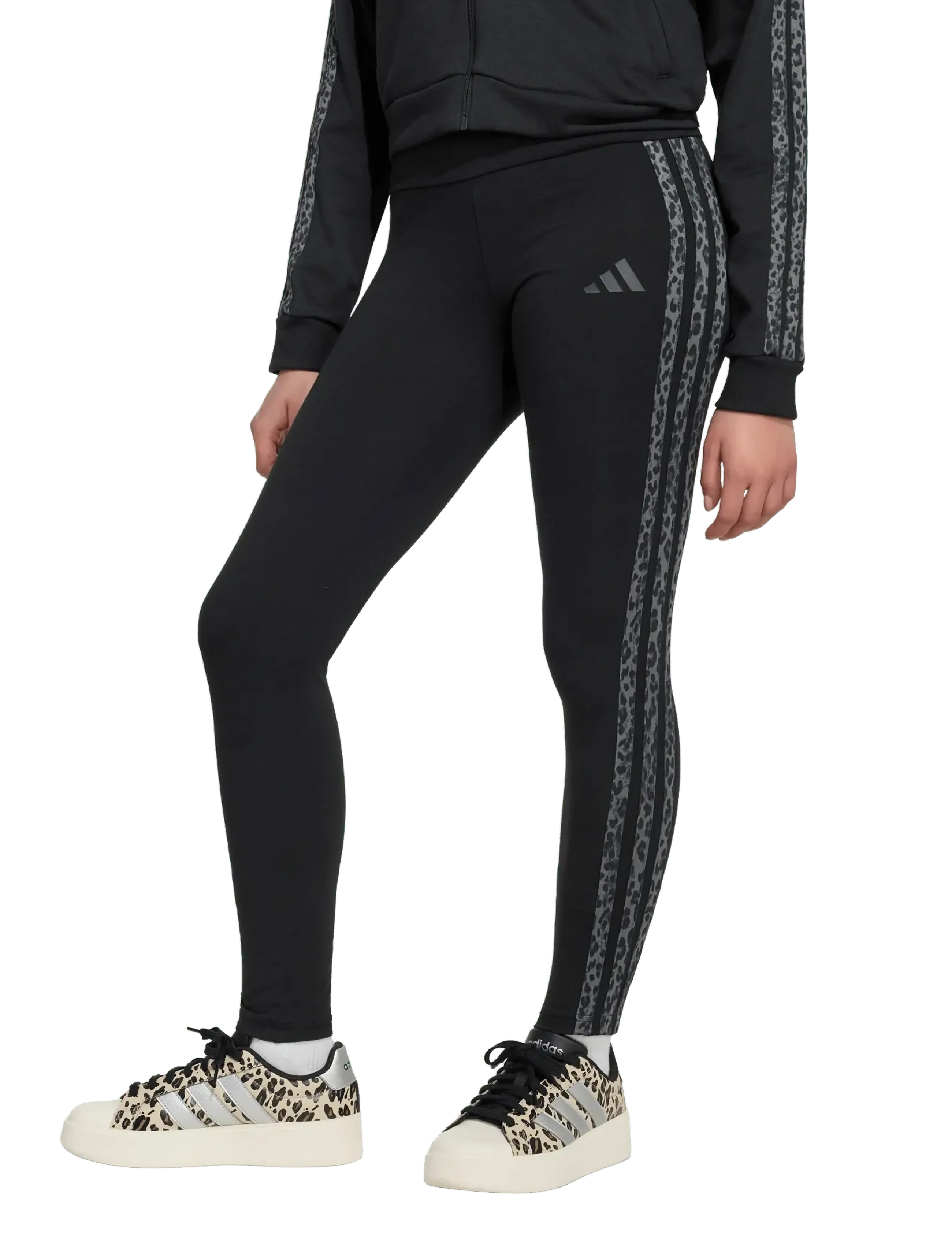 adidas Sportswear - JG AN 3S LEG - lauf- & trainingstights - black/multco/gresix - 2