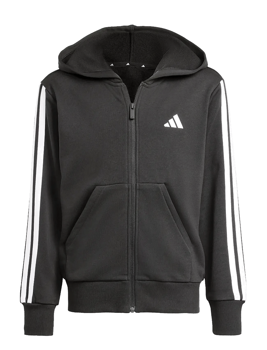 adidas Sportswear - JG 3S FZ HD 280 - pulls a capuche - black/white - 1