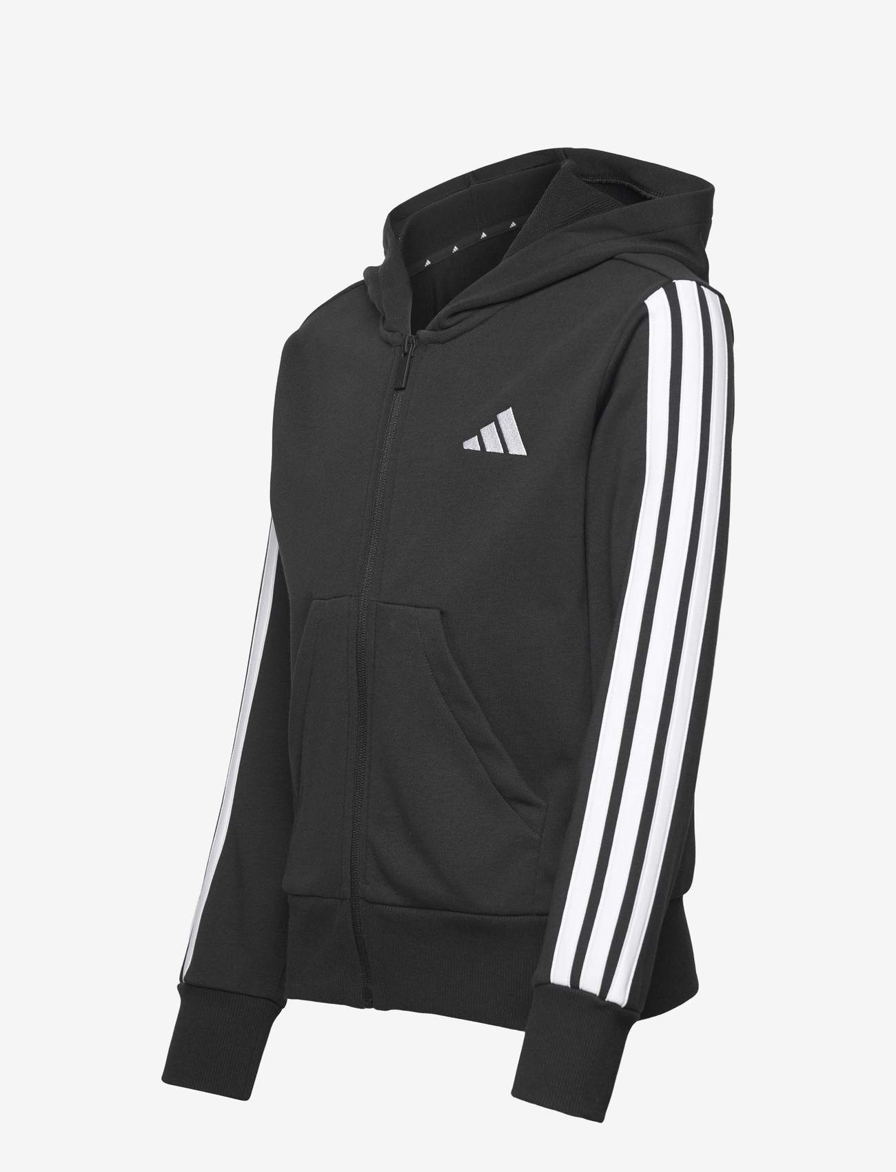 adidas Sportswear - JG 3S FZ HD 280 - huvtröjor - black/white - 2