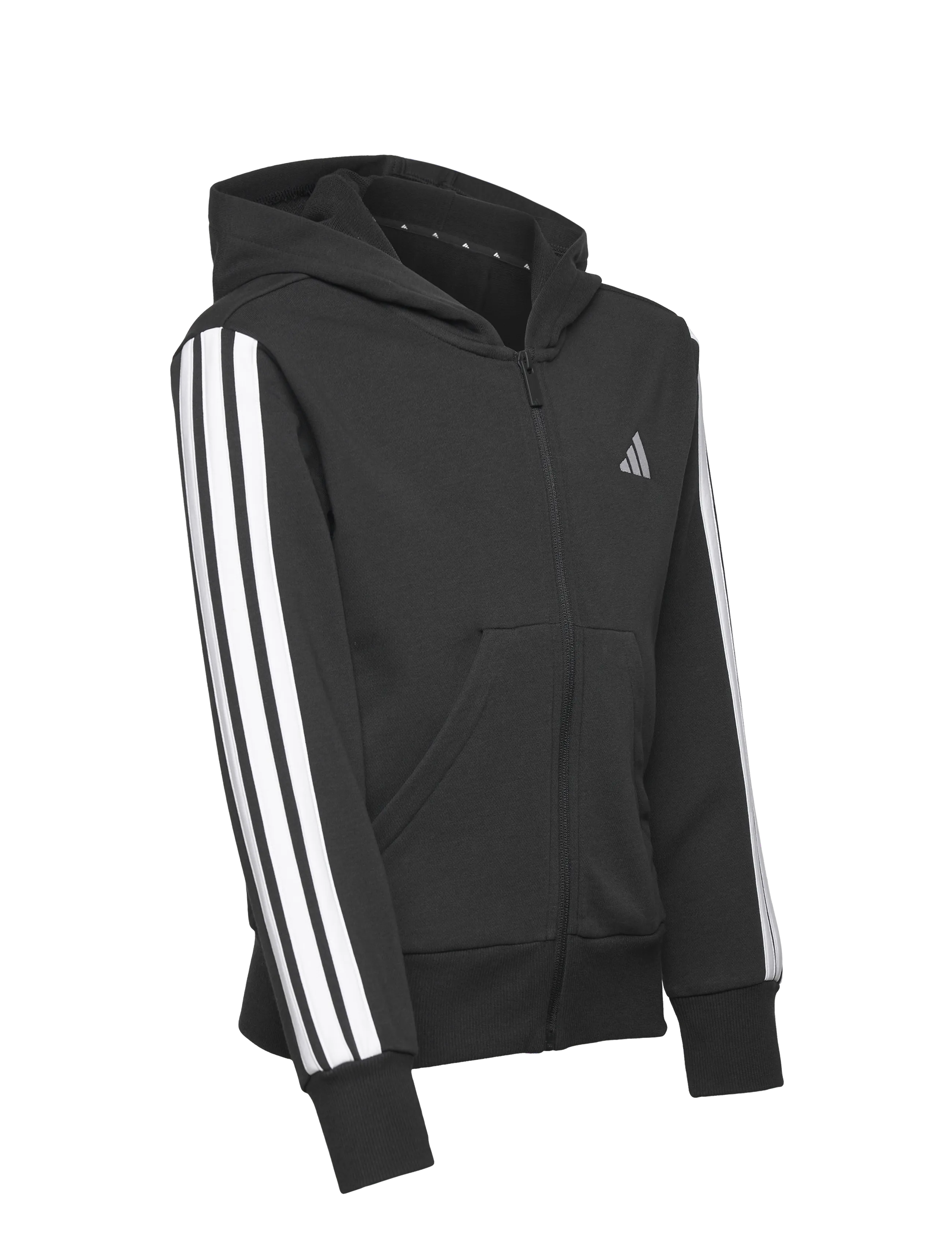 adidas Sportswear - JG 3S FZ HD 280 - pulls a capuche - black/white - 4
