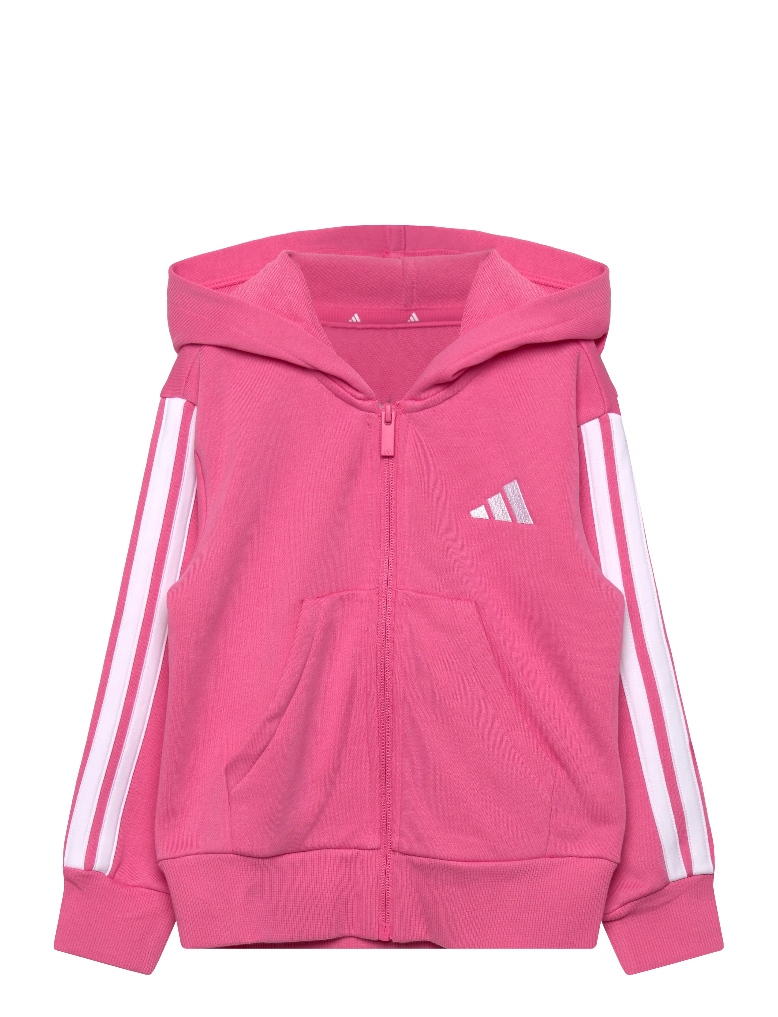 adidas Sportswear JG 3S FZ HD 280 - Riided - PNKFUS/WHITE / pink/rose