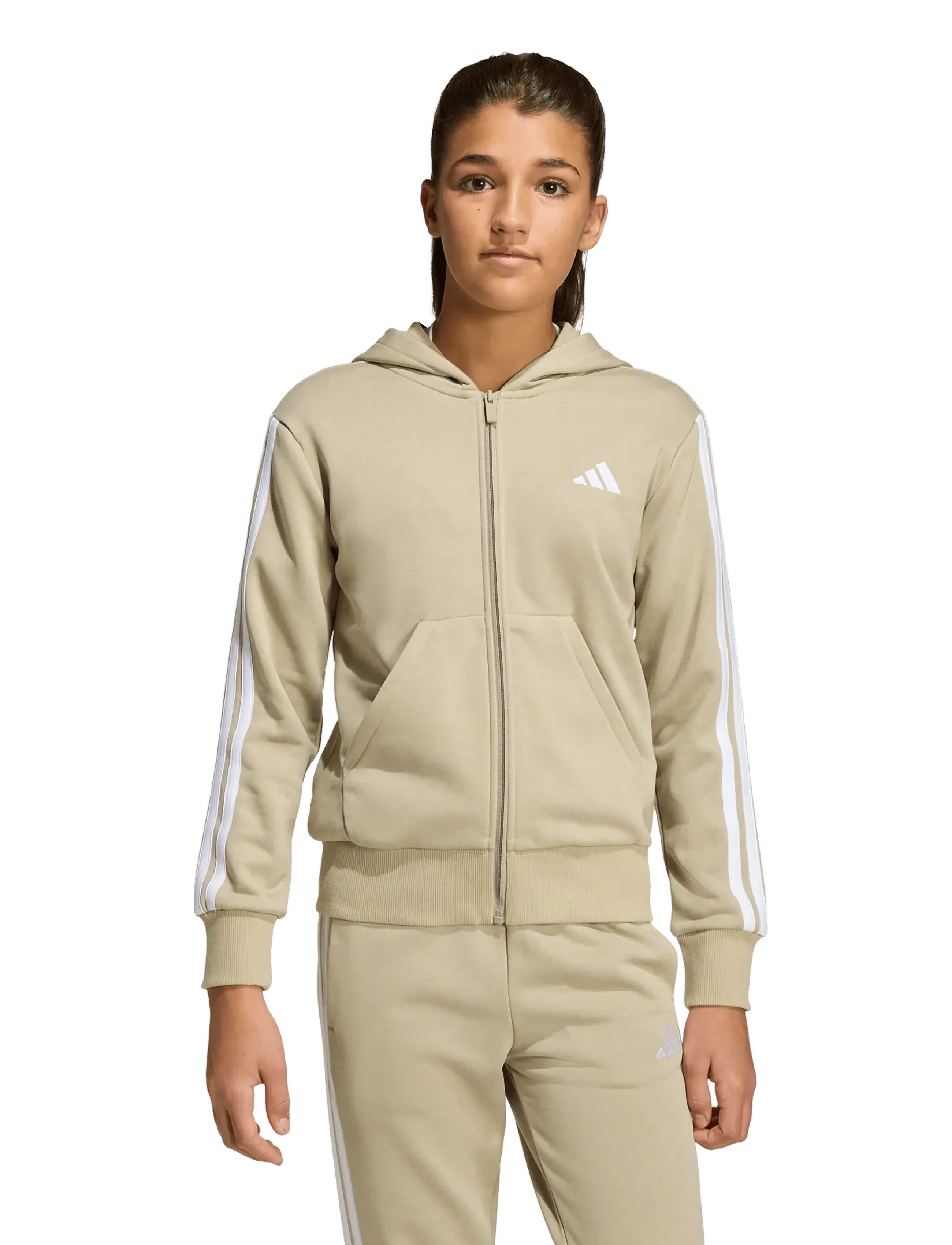 adidas Sportswear - JG 3S FZ HD 280 - hoodies - woca/white - 2