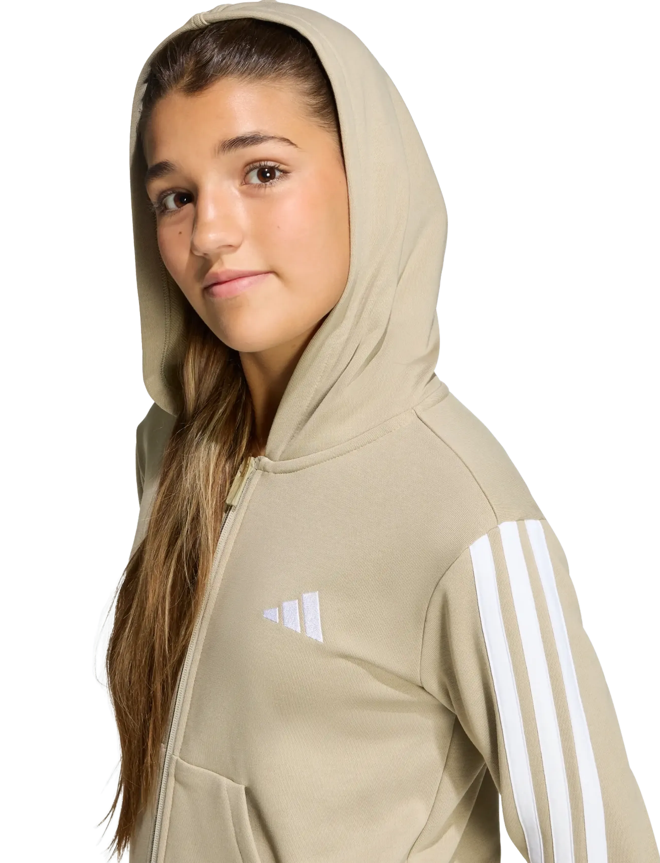 adidas Sportswear - JG 3S FZ HD 280 - hoodies - woca/white - 4