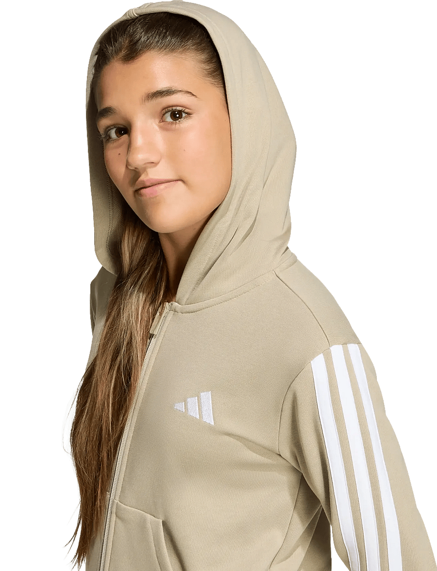 adidas Sportswear - JG 3S FZ HD 280 - hoodies - woca/white - 4