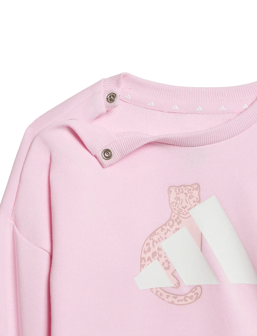adidas Sportswear - IG AN 3S SET - treeningriided ja 2-osalised komplektid - clpink/multco/white - 4