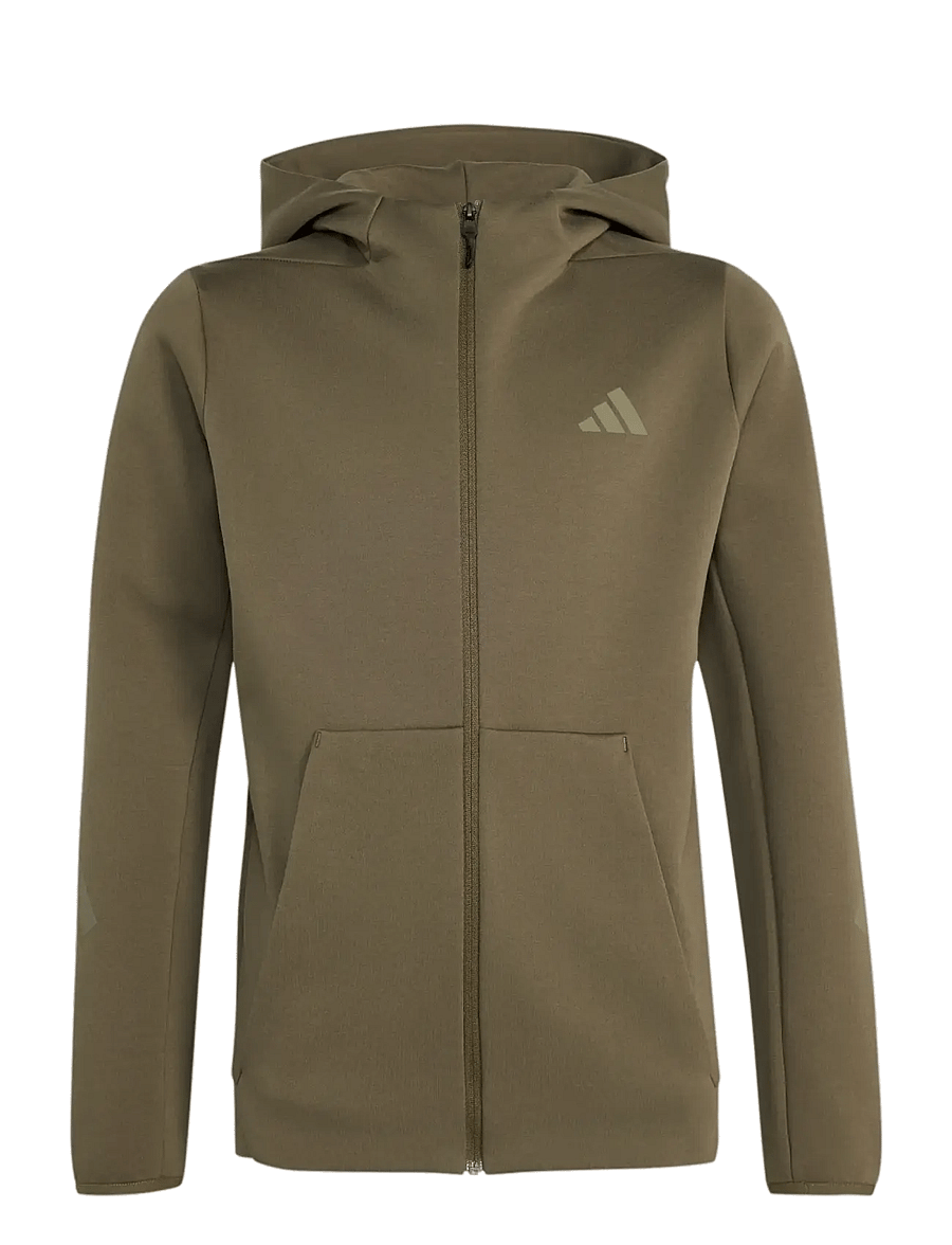 adidas Sportswear - J Z.N.E. FZ HD - kapuzenpullover - olistr/leggrn - 0
