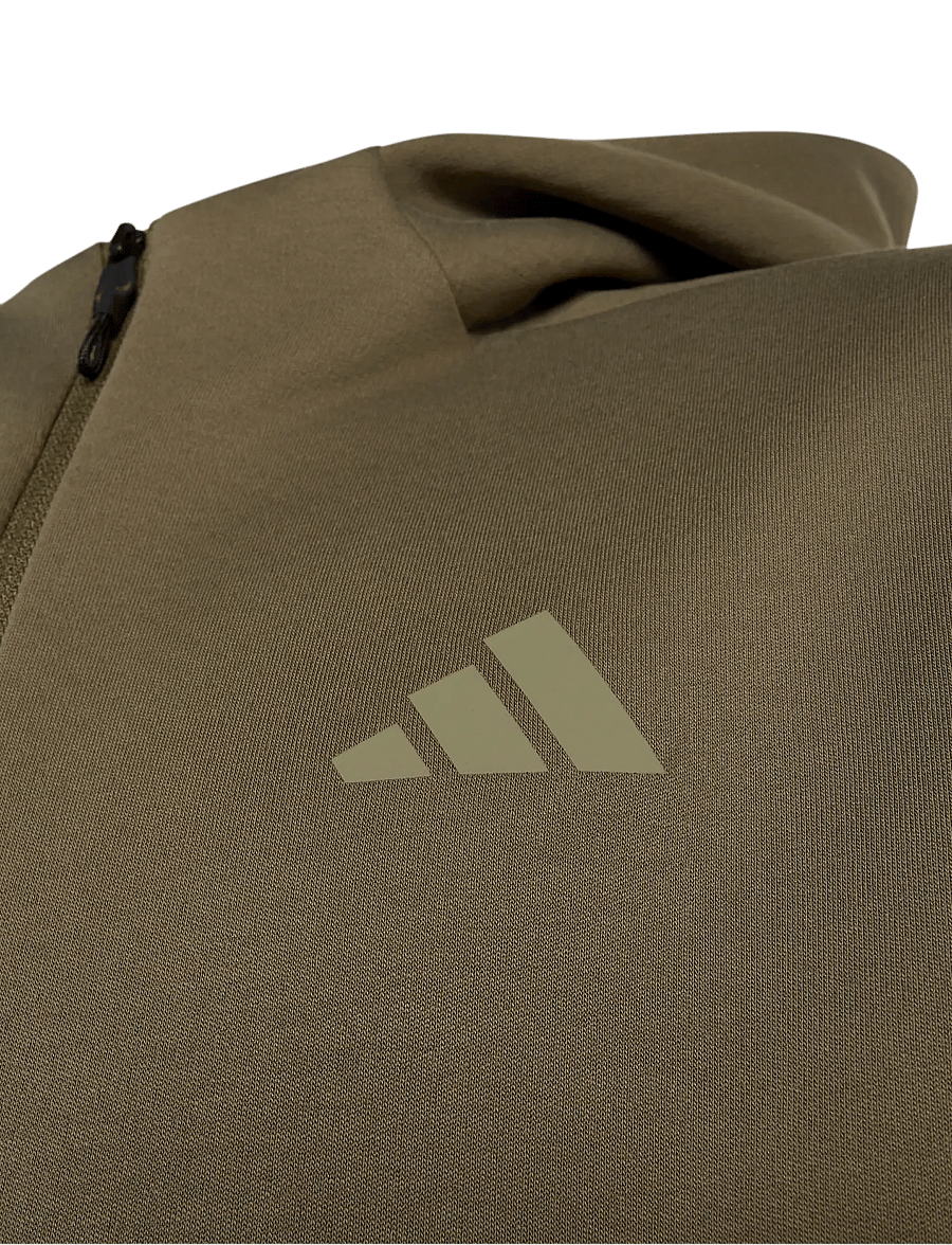 adidas Sportswear - J Z.N.E. FZ HD - kapuzenpullover - olistr/leggrn - 2
