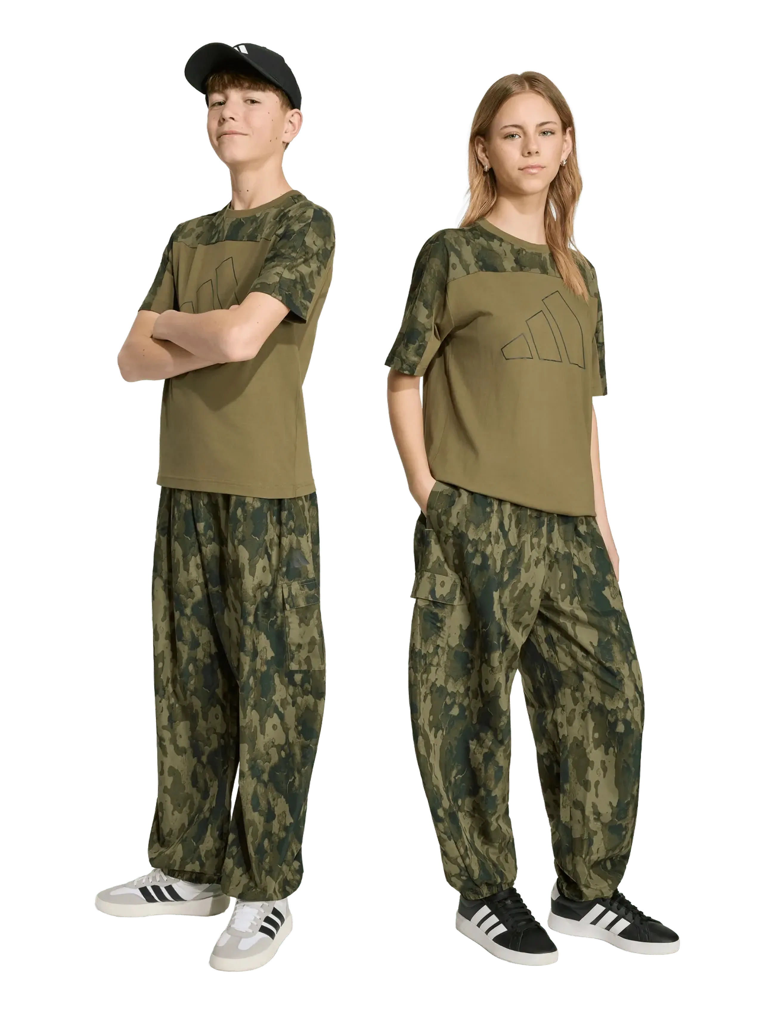 adidas Sportswear - J CAMO PT AOP - olistr/junink - 3